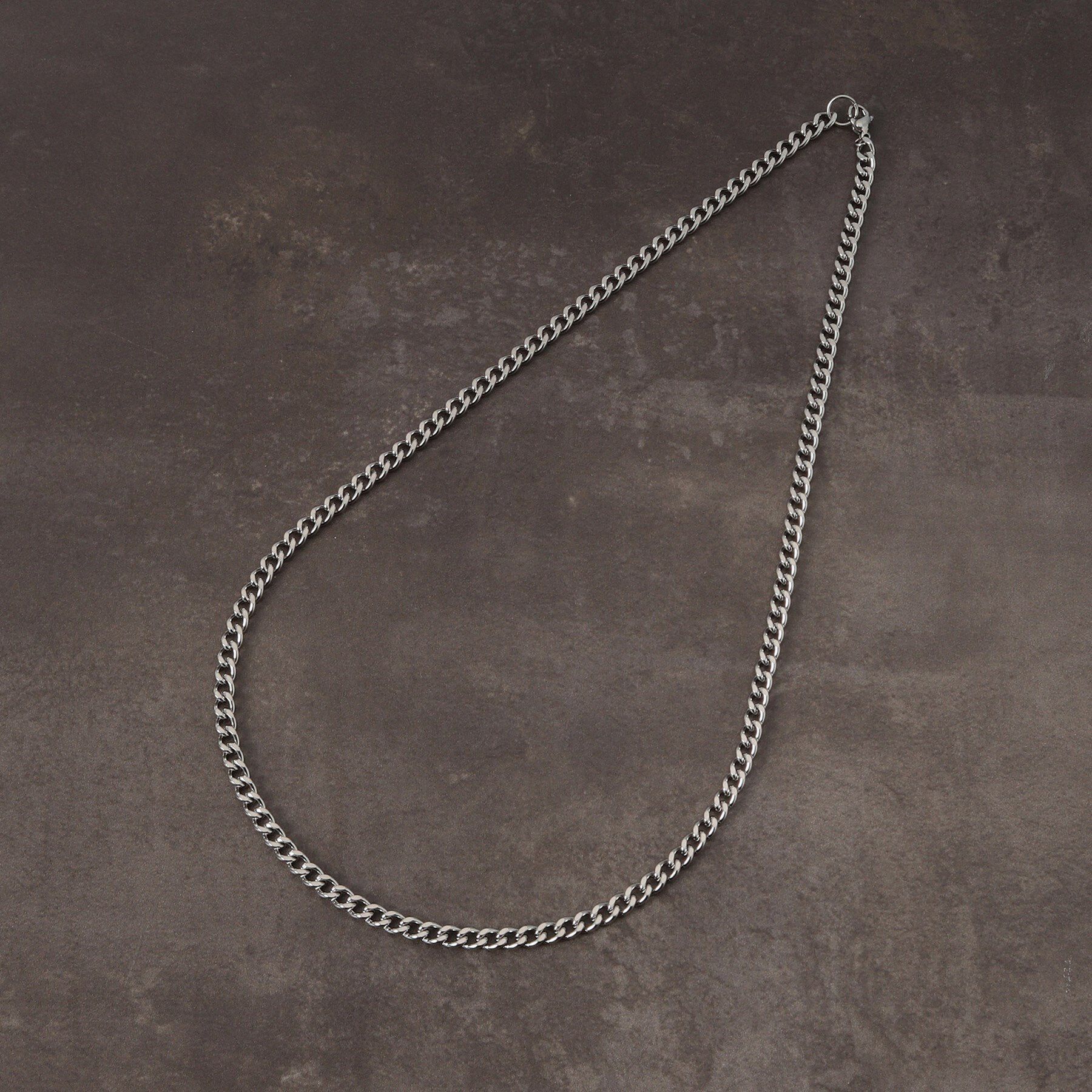 THE SHOP TK「カーブ チェーン ステンレス ネックレス 【ユニセックス】」|ネックレス|