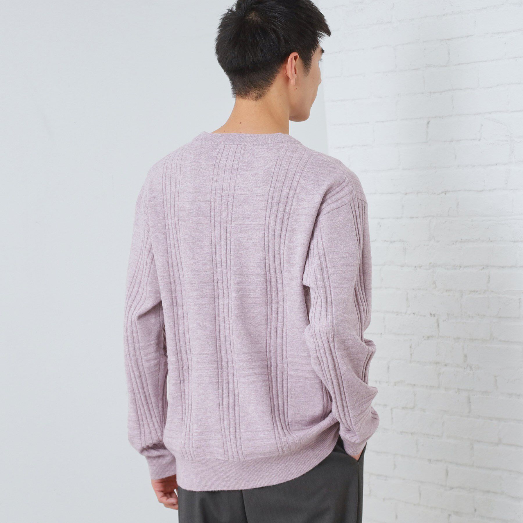 THE SHOP TK「【優しい肌触り】カシミヤタッチ チェックニット　洗濯機OK」|ニット・セーター|