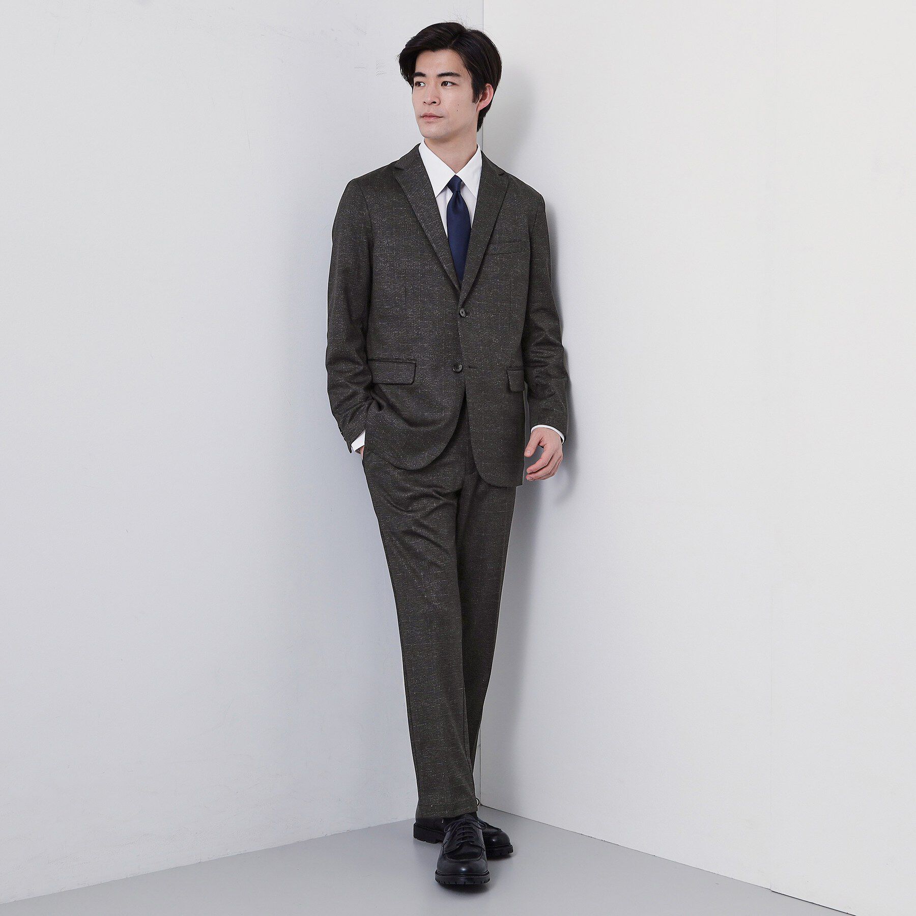 THE SHOP TK「【動きやすい、快適ビジネススラックス】TRジャージ スラックス　セットアップ可/洗濯機OK/ストレッ」|その他|