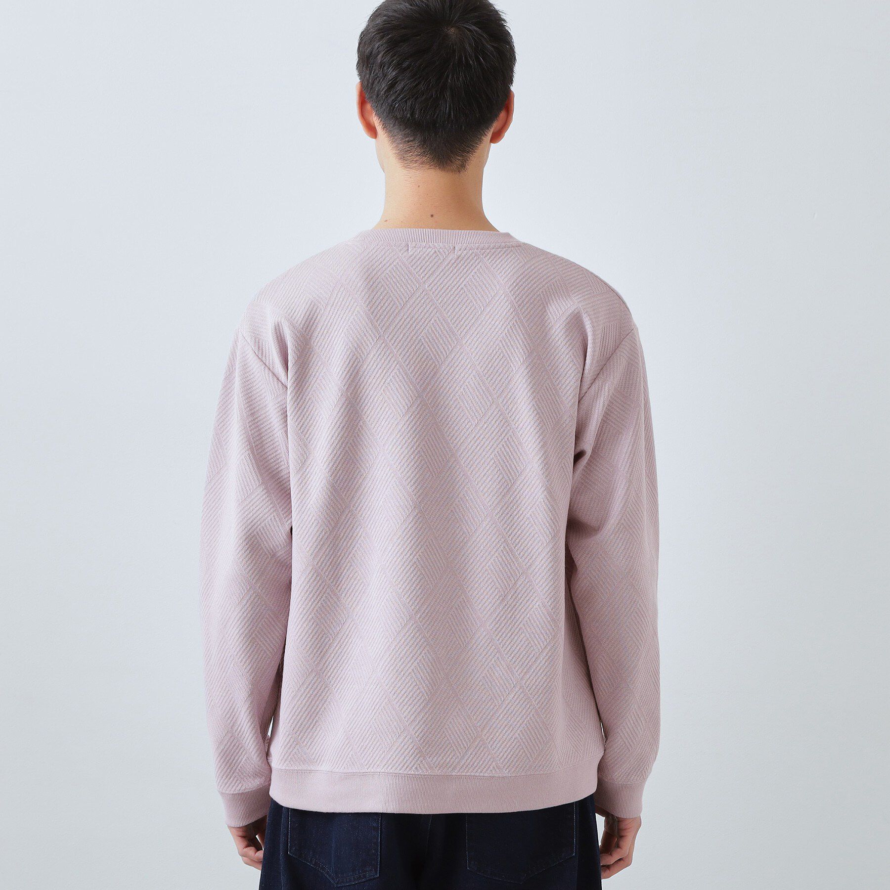 THE SHOP TK「【大人のデイリースタイルを格上げ】ジャカードリンクススウエット　洗濯機OK」|パーカー|