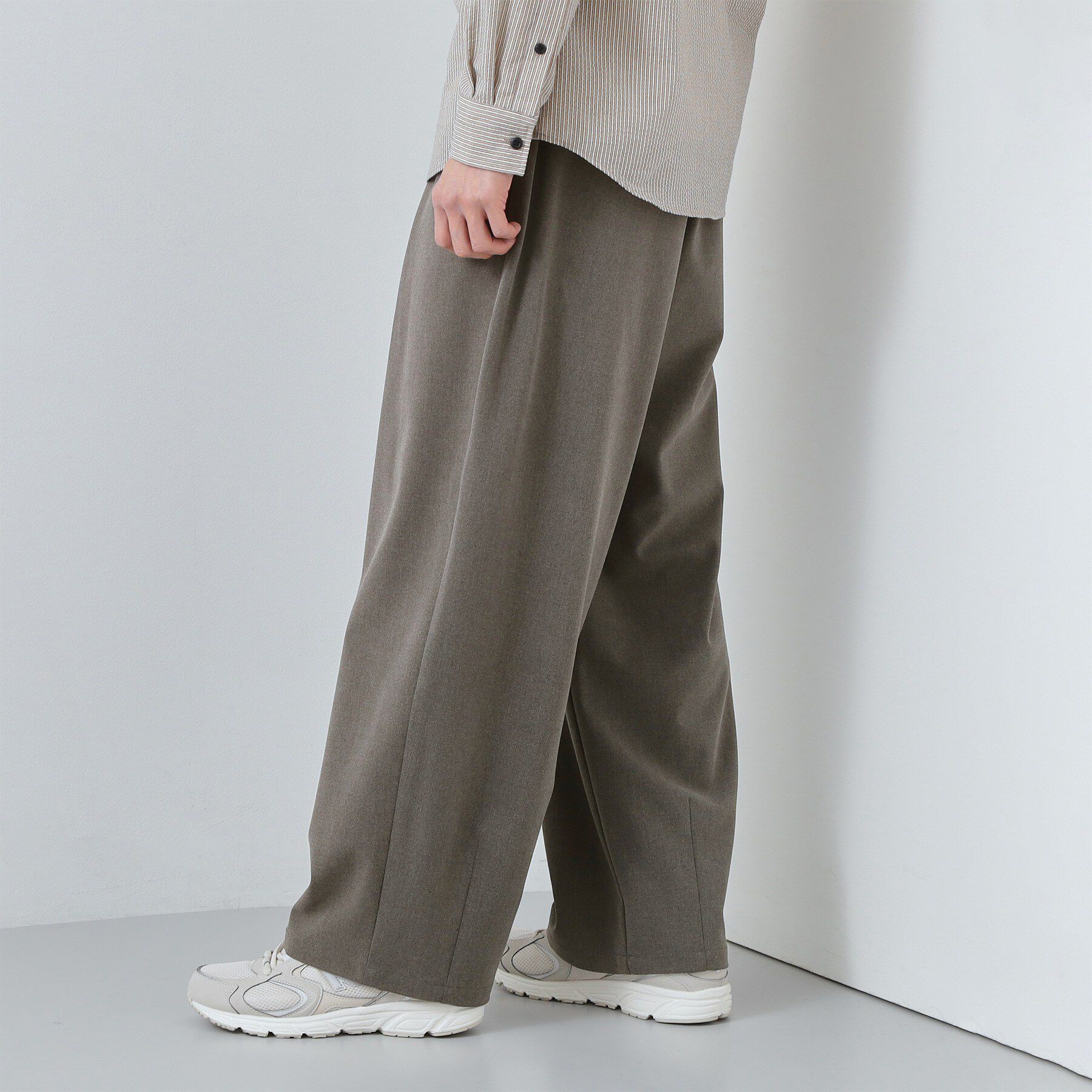 THE SHOP TK「【半歩先のオシャレ】バレルレッグ パンツ 洗濯機OK」|その他|