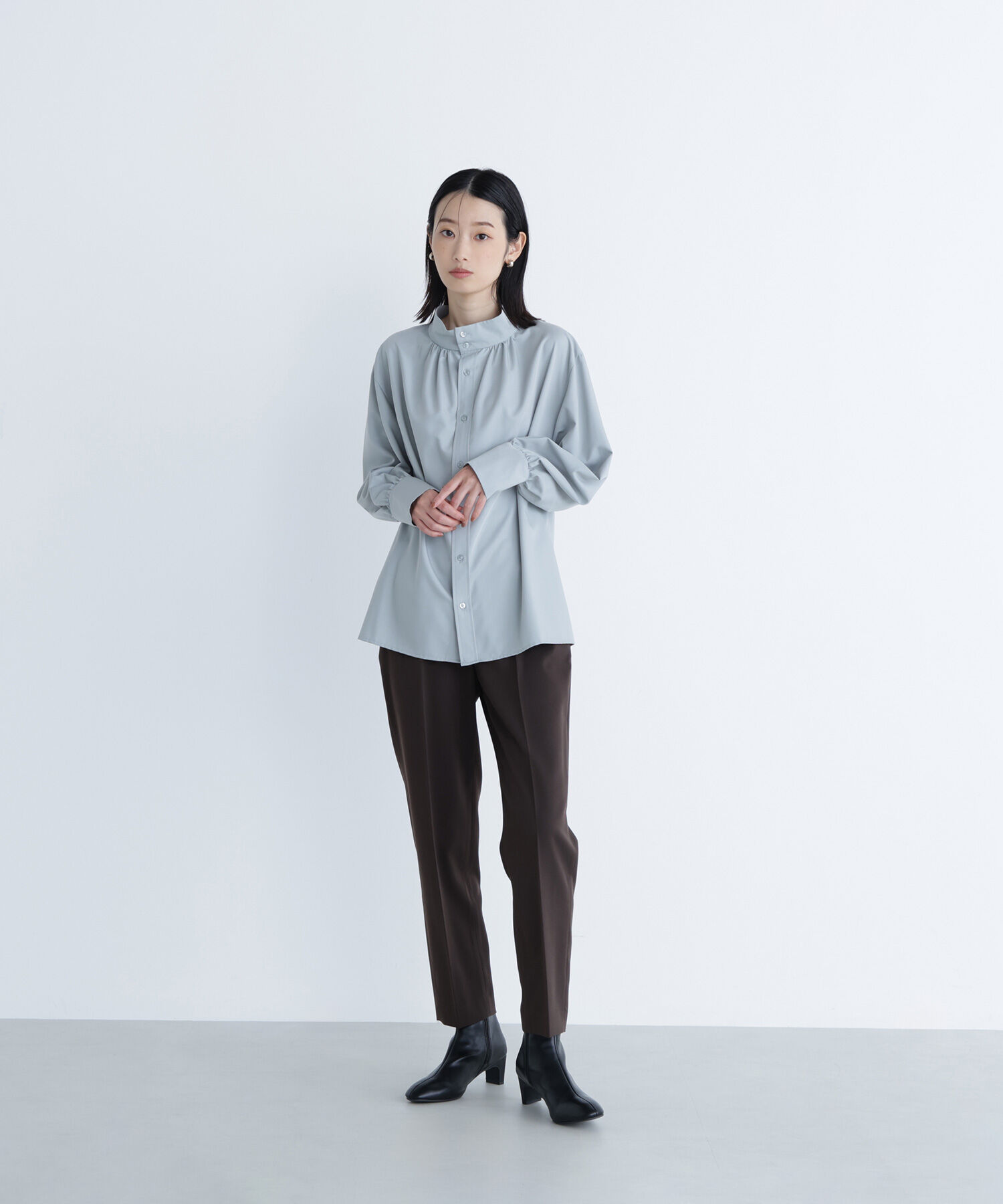  「サイドバックルテーパードパンツ」|その他|