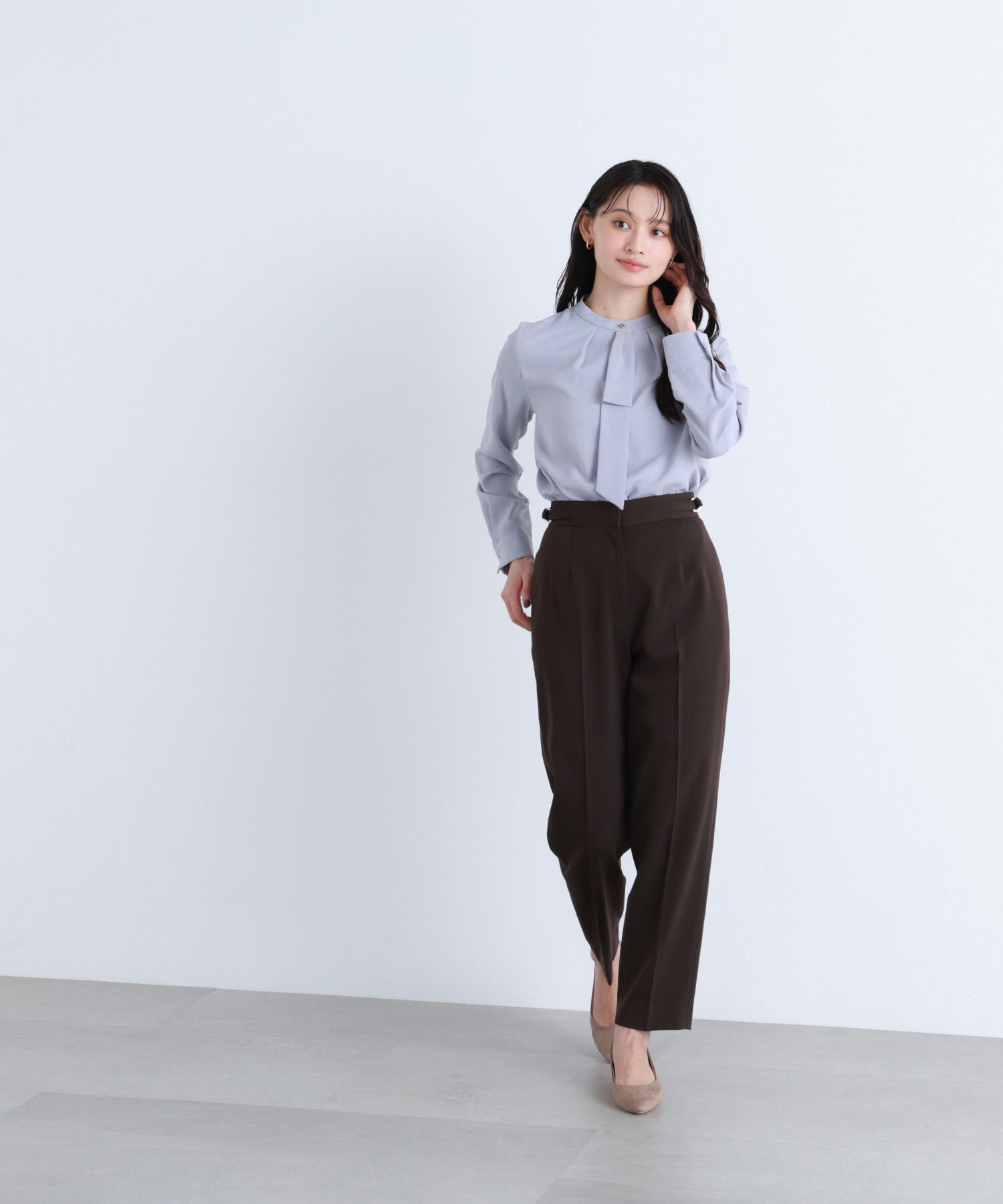  「サイドバックルテーパードパンツ」|その他|