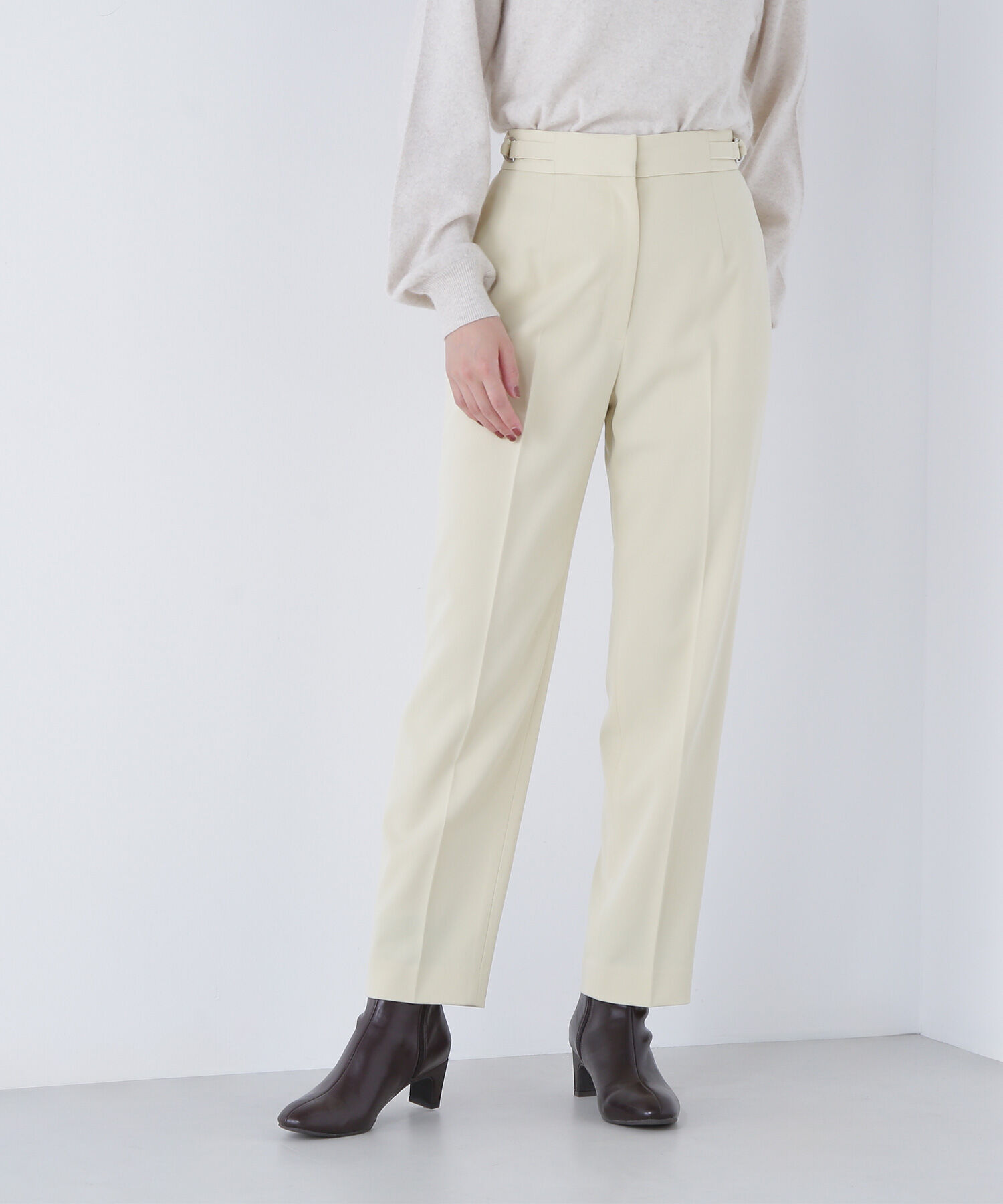  「サイドバックルテーパードパンツ」|その他|