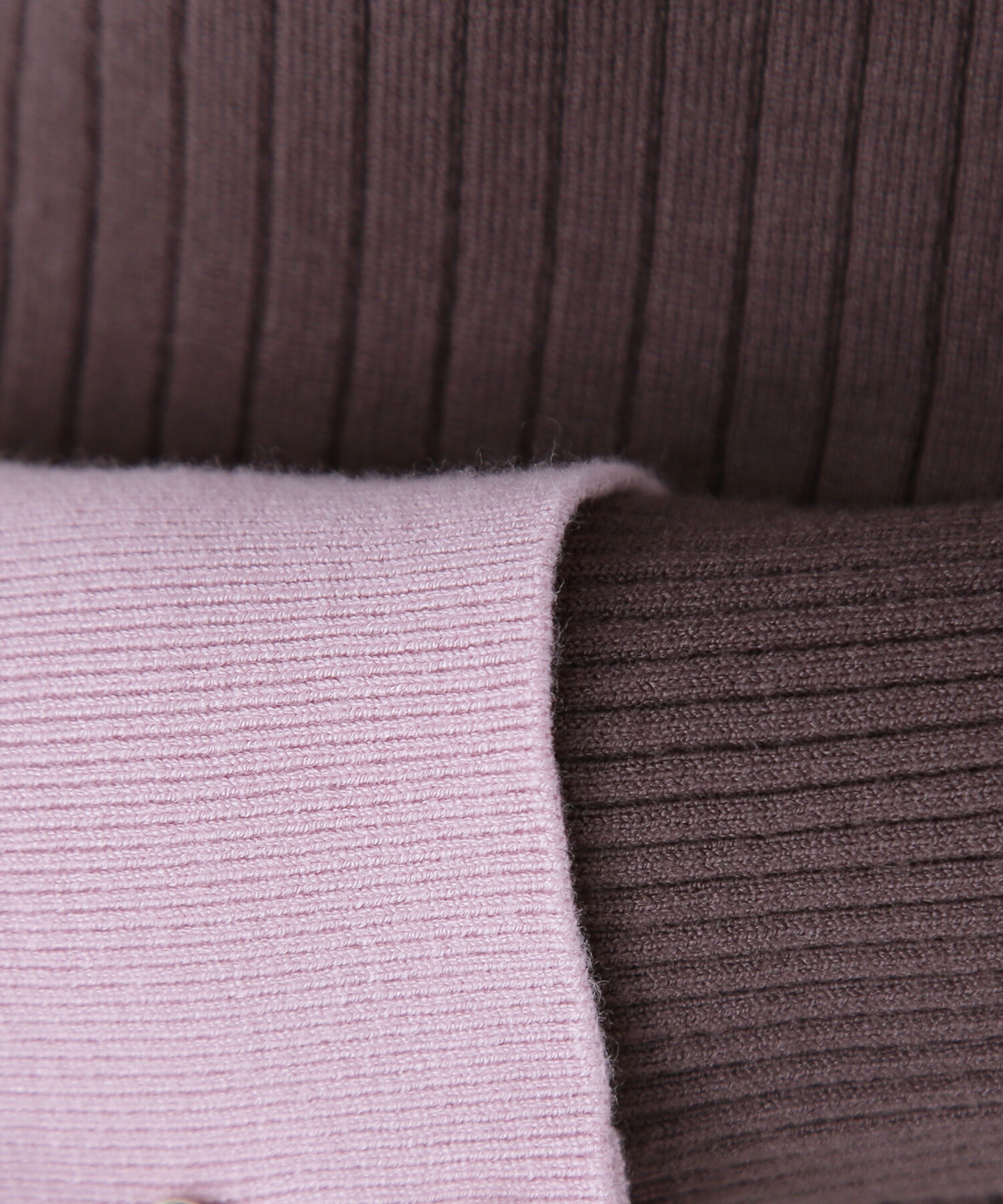  「フロントボタンバイカラーニット」|ニット・セーター|