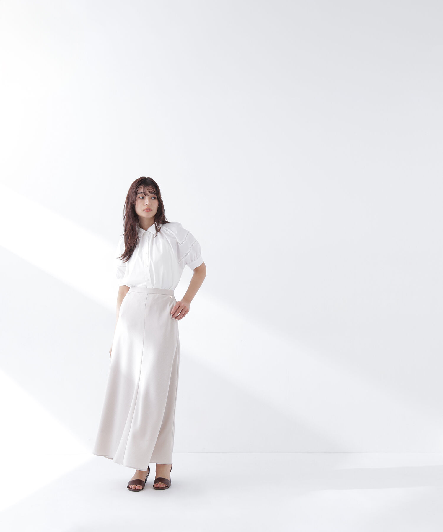  「パフスリーブレースブラウス」|シャツ・ブラウス|