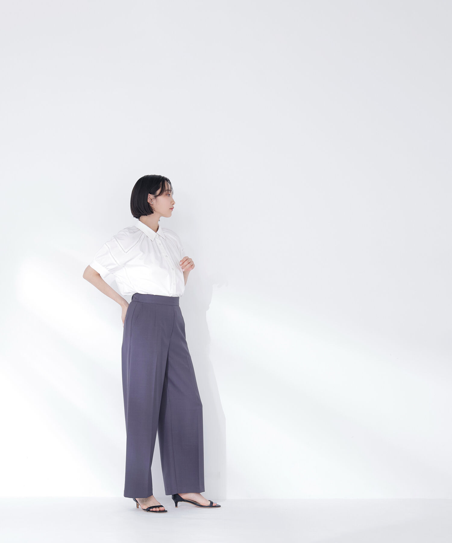  「パフスリーブレースブラウス」|シャツ・ブラウス|