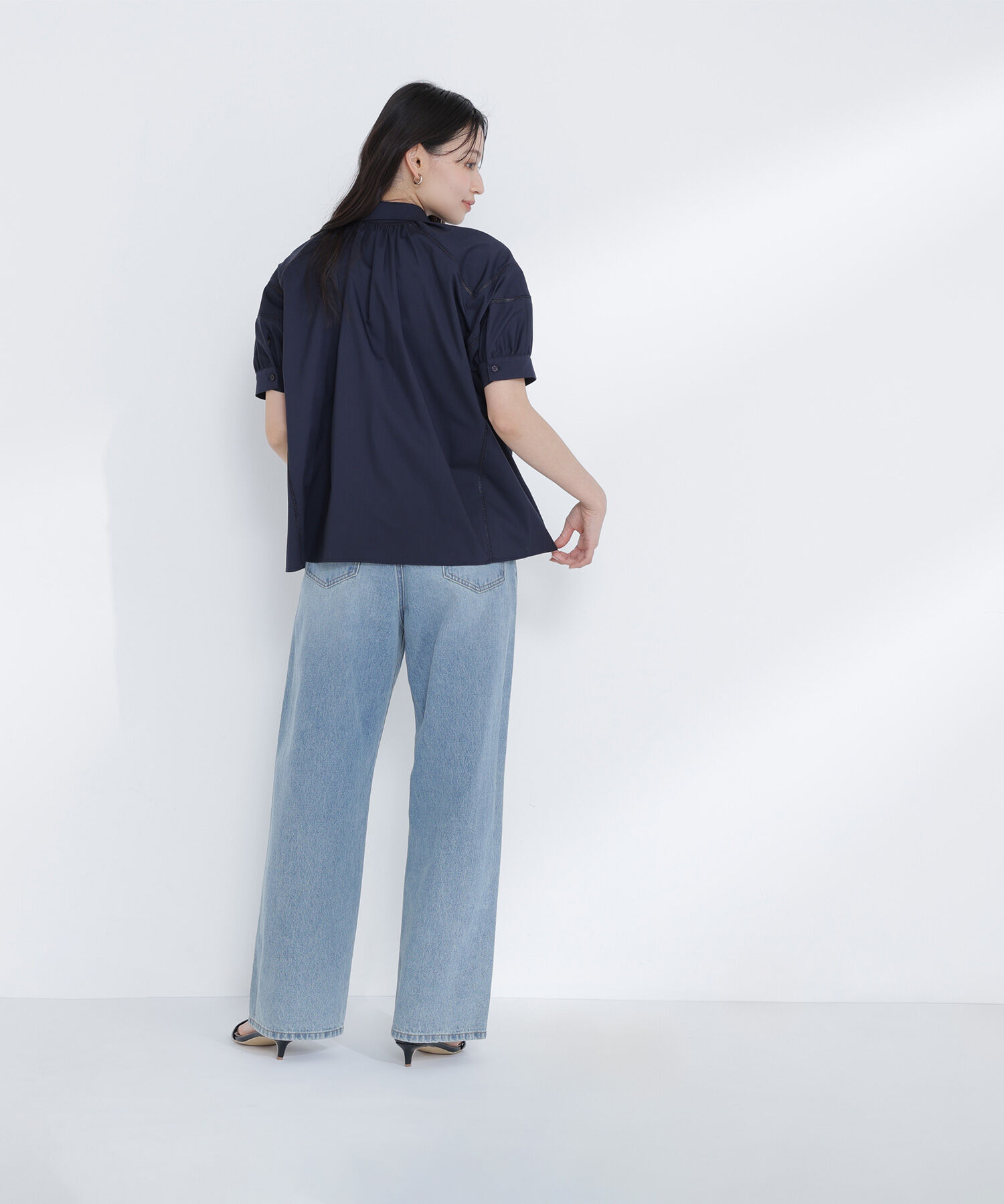  「パフスリーブレースブラウス」|シャツ・ブラウス|