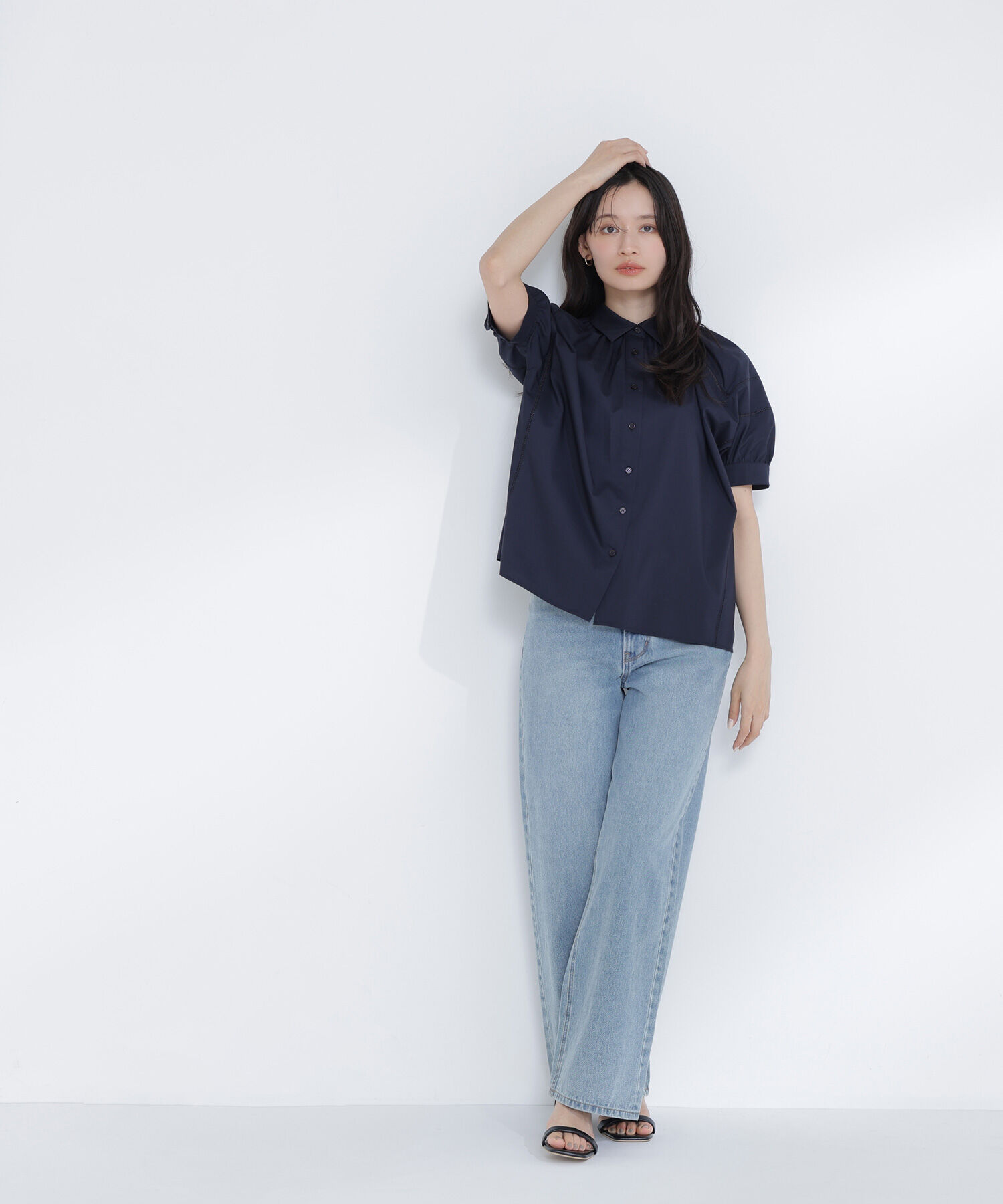  「パフスリーブレースブラウス」|シャツ・ブラウス|