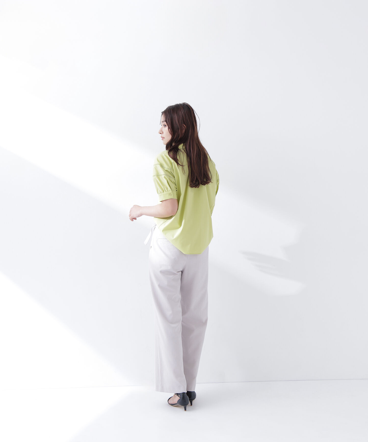  「パフスリーブレースブラウス」|シャツ・ブラウス|