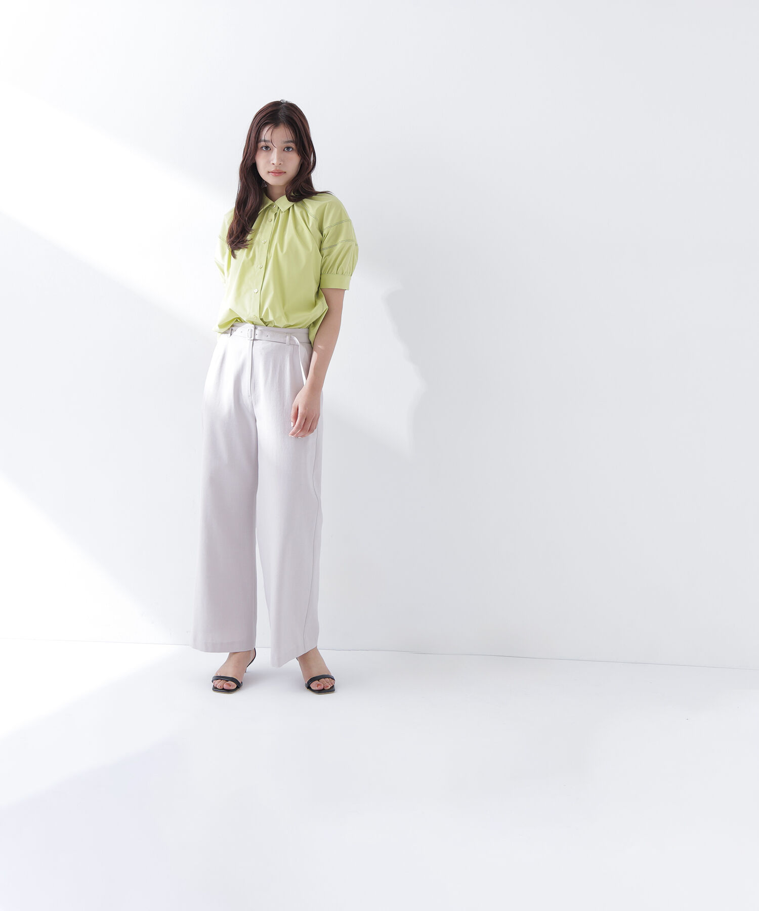  「パフスリーブレースブラウス」|シャツ・ブラウス|