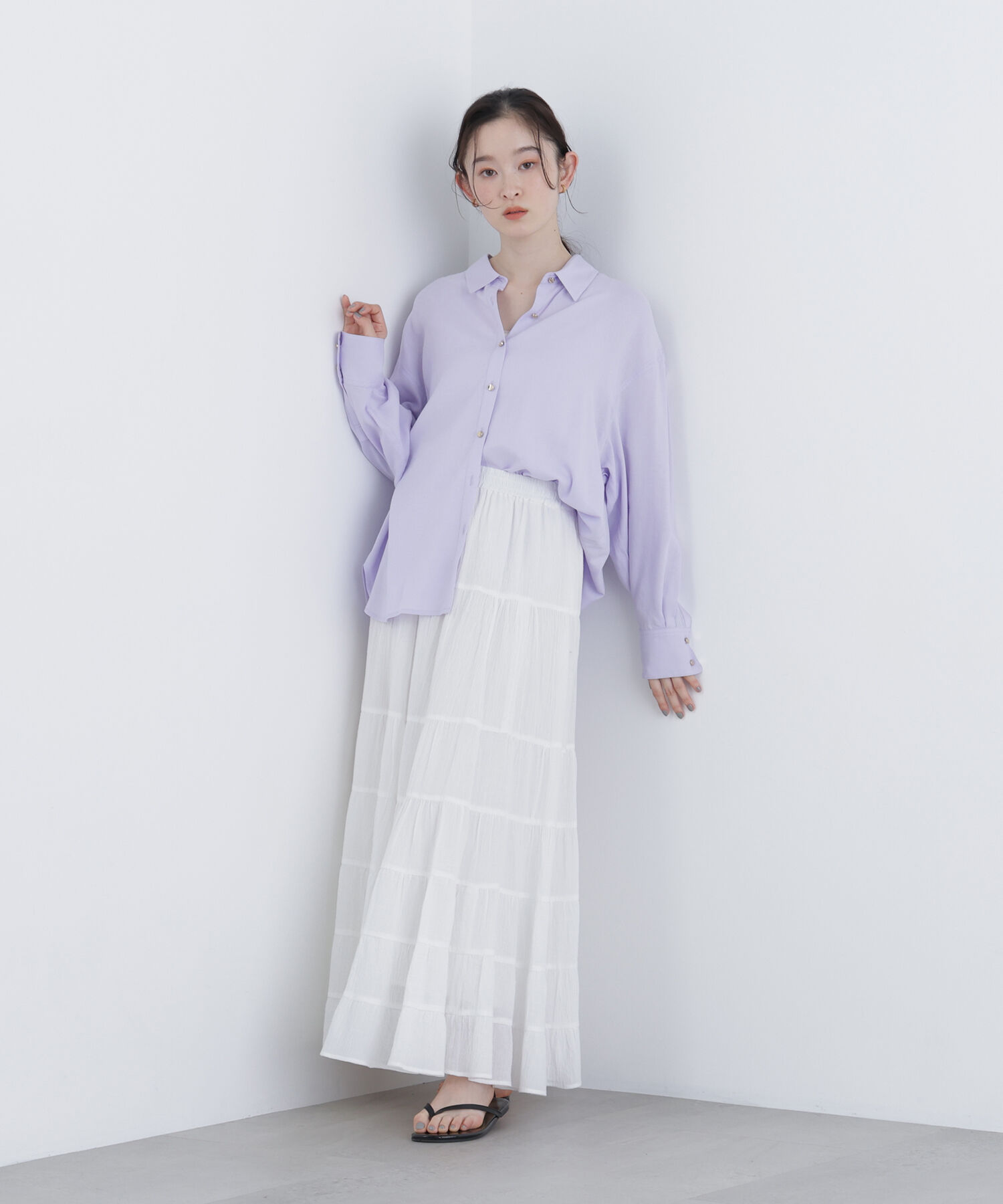  「〈N.〉リネンブレンドシャツ」|シャツ・ブラウス|