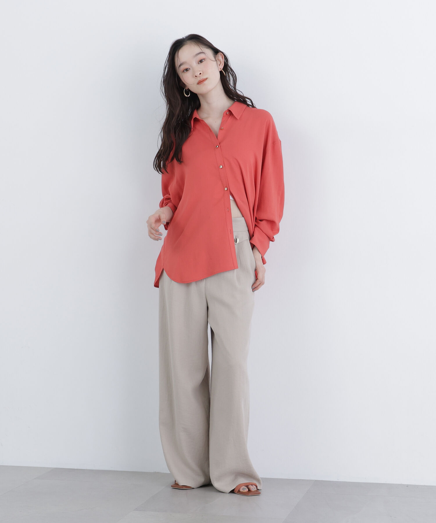  「〈N.〉リネンブレンドシャツ」|シャツ・ブラウス|