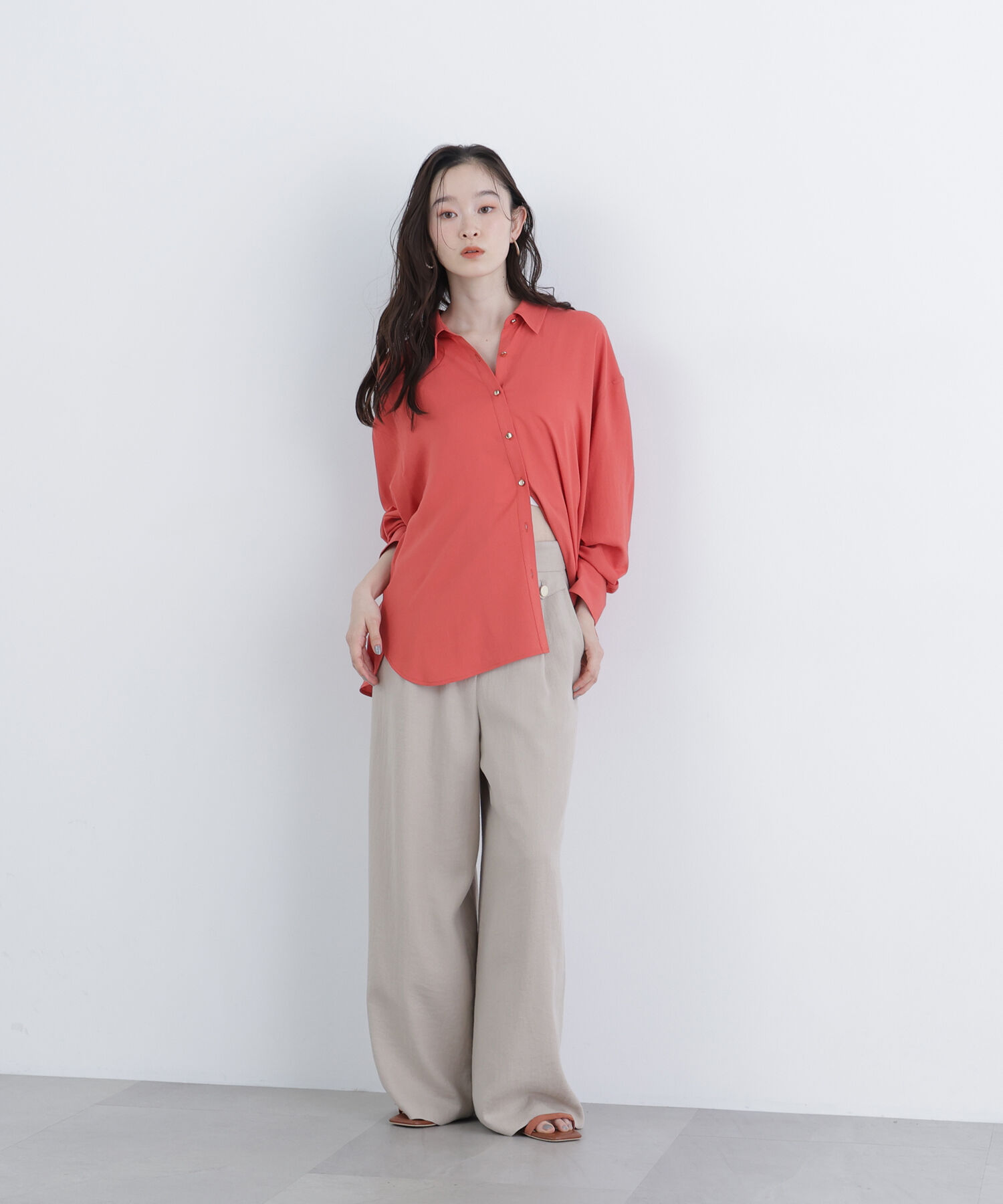  「〈N.〉リネンブレンドシャツ」|シャツ・ブラウス|