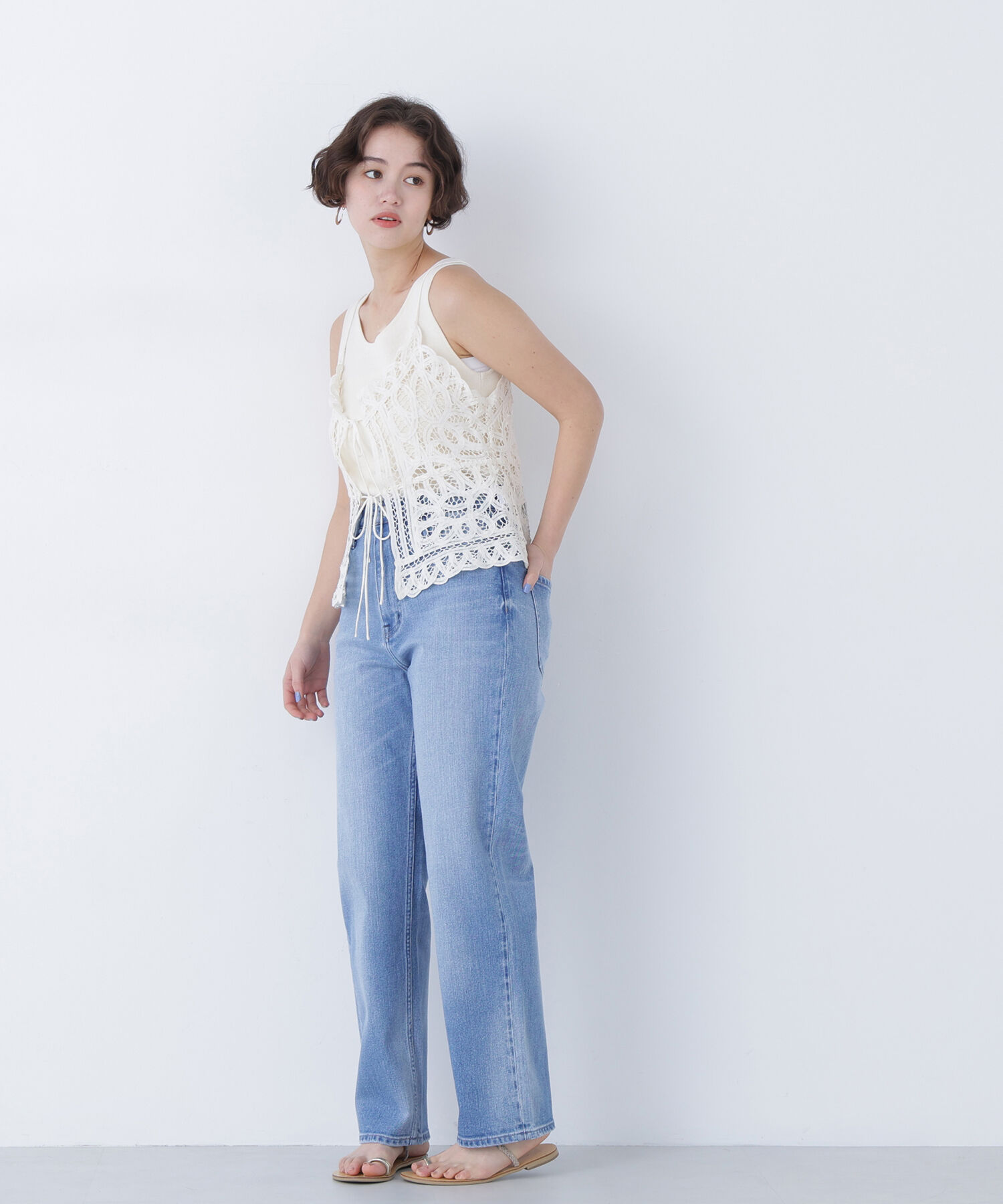  「〈N.〉ハイライズストレートデニムパンツ」|その他|