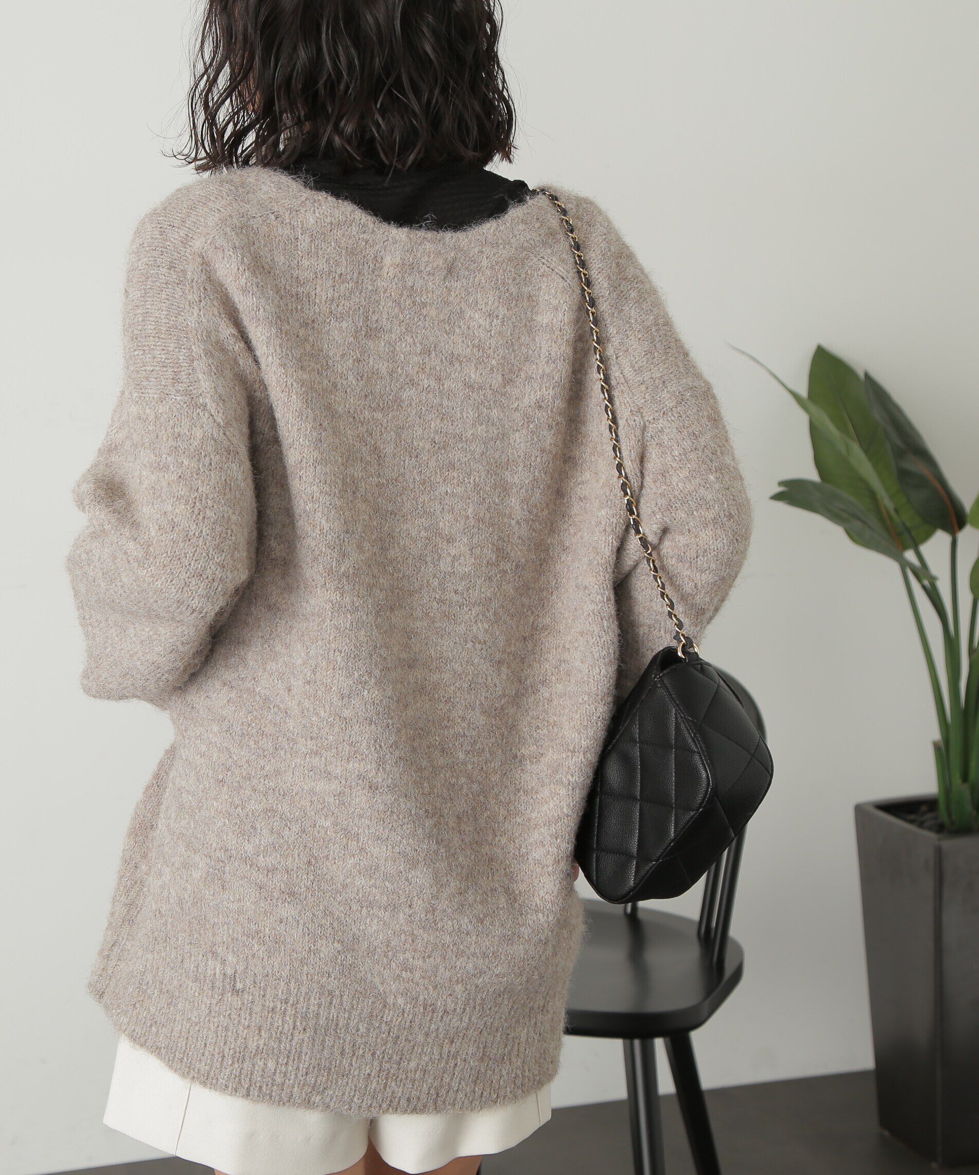  「ウール混リサイクルエコニットカーディガン」|ニット・セーター|