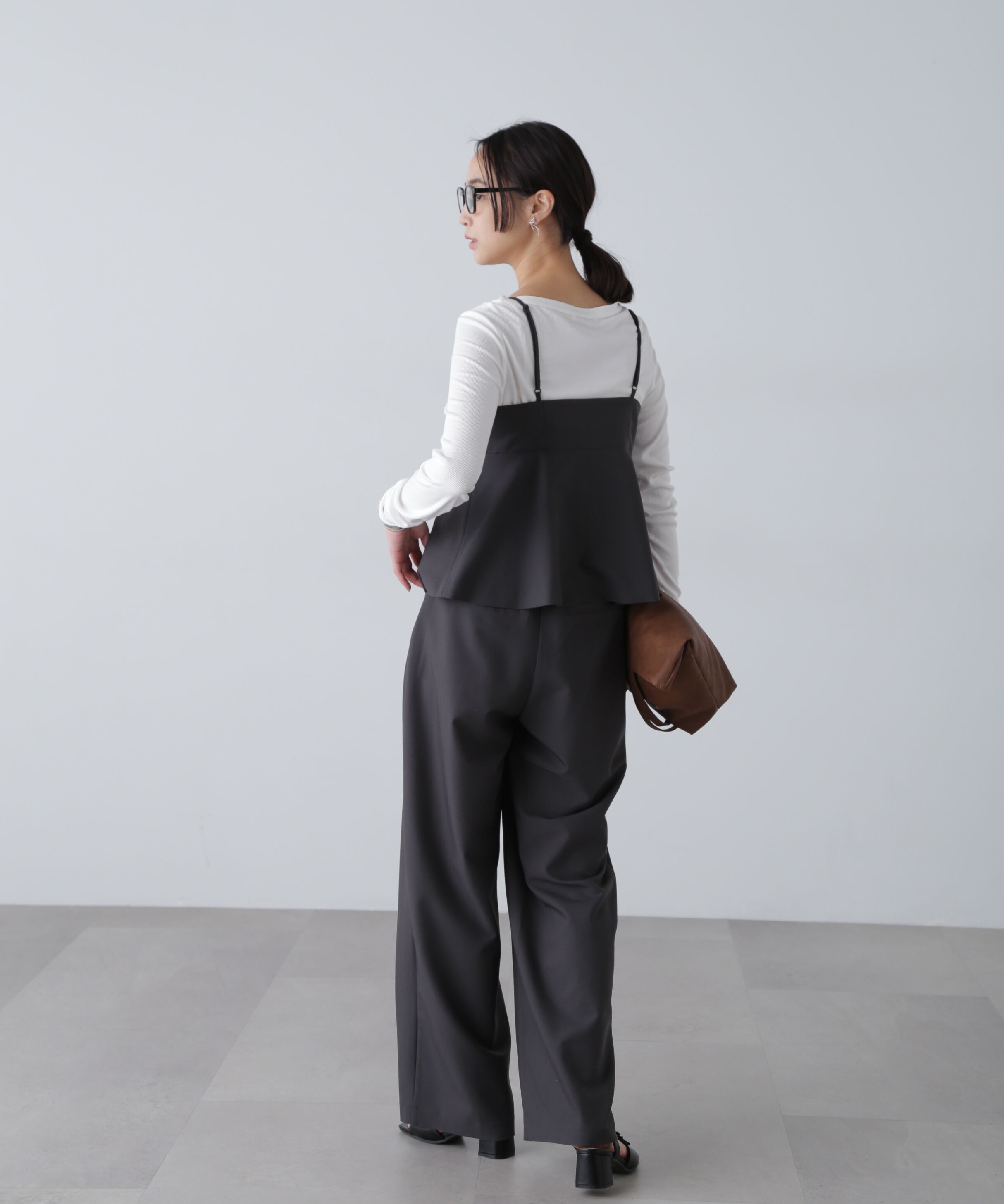  「〈セットアップ対応〉タックセミワイドパンツ」|その他|