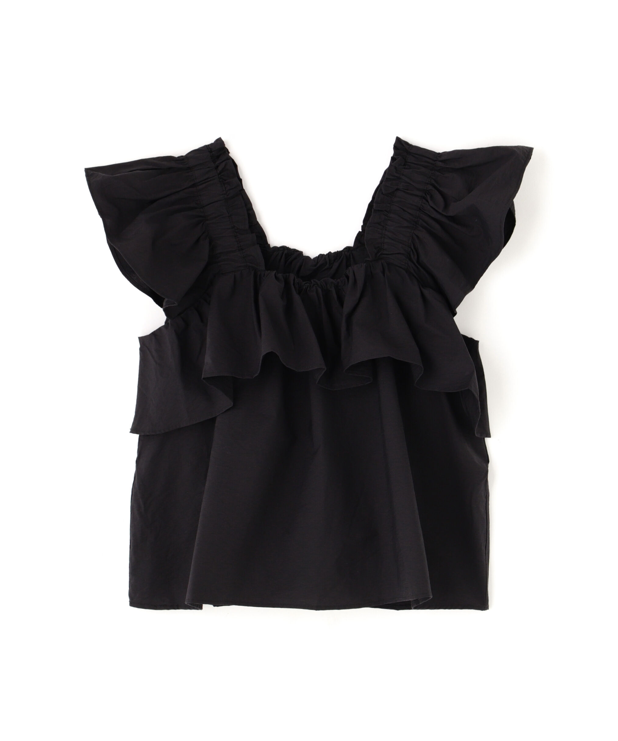  「〈セットアップ対応〉ギャザーショルダーノースリーブブラウス」|シャツ・ブラウス|