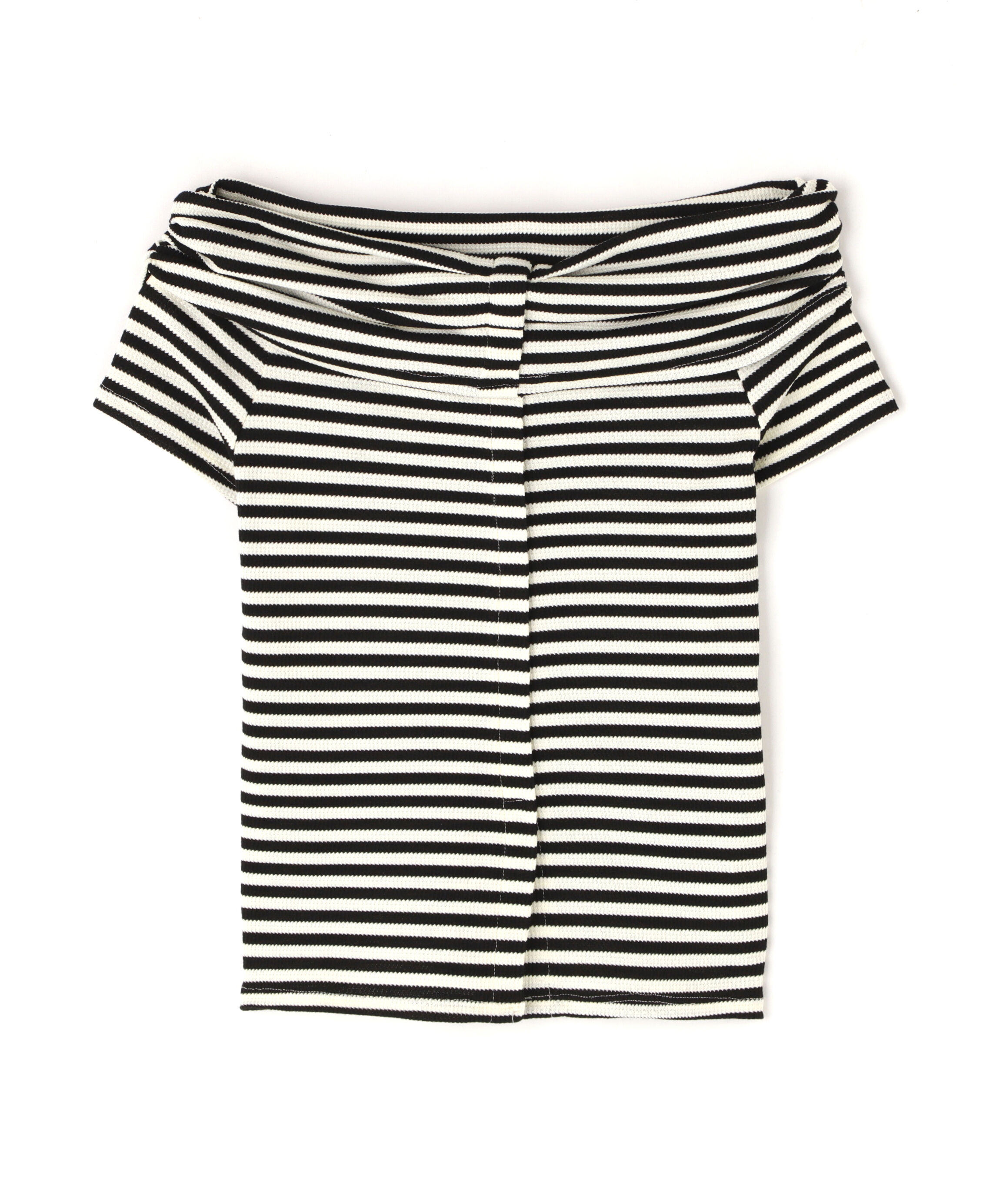  「オフショルフレンチスリーブ前スリットカットソー」|Tシャツ・カットソー|