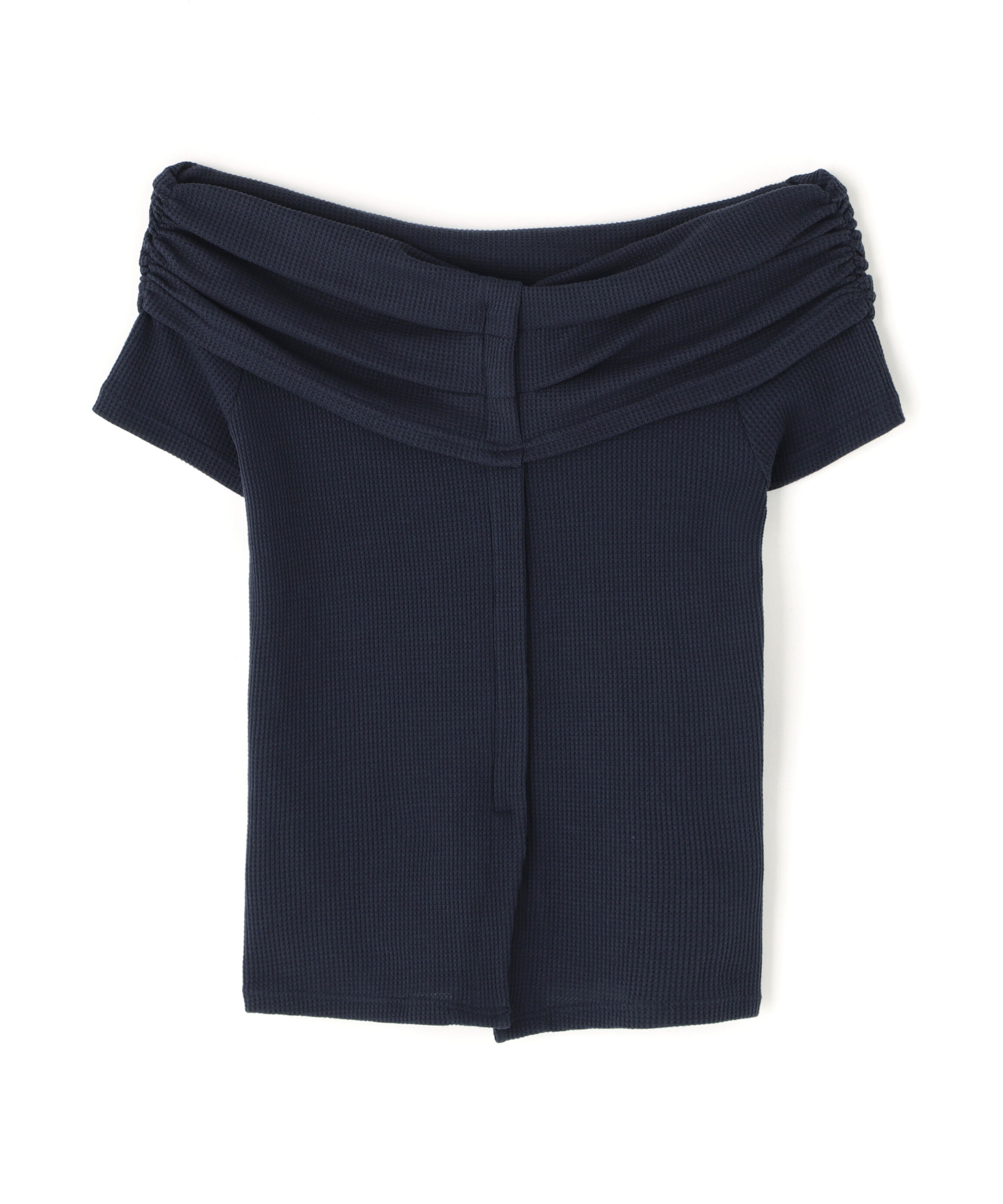  「オフショルフレンチスリーブ前スリットカットソー」|Tシャツ・カットソー|