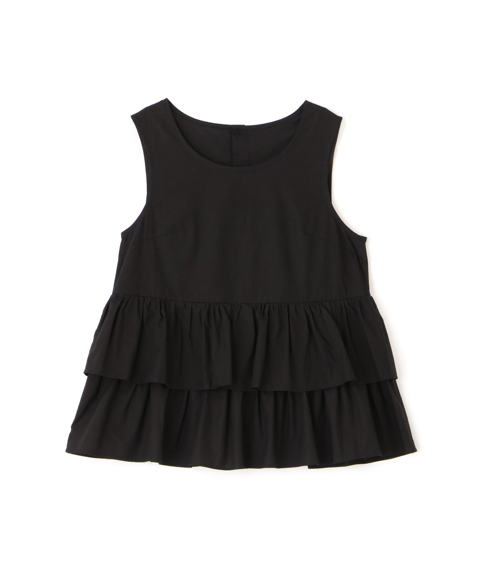  「シアーノースリーブティアードブラウス」|シャツ・ブラウス|