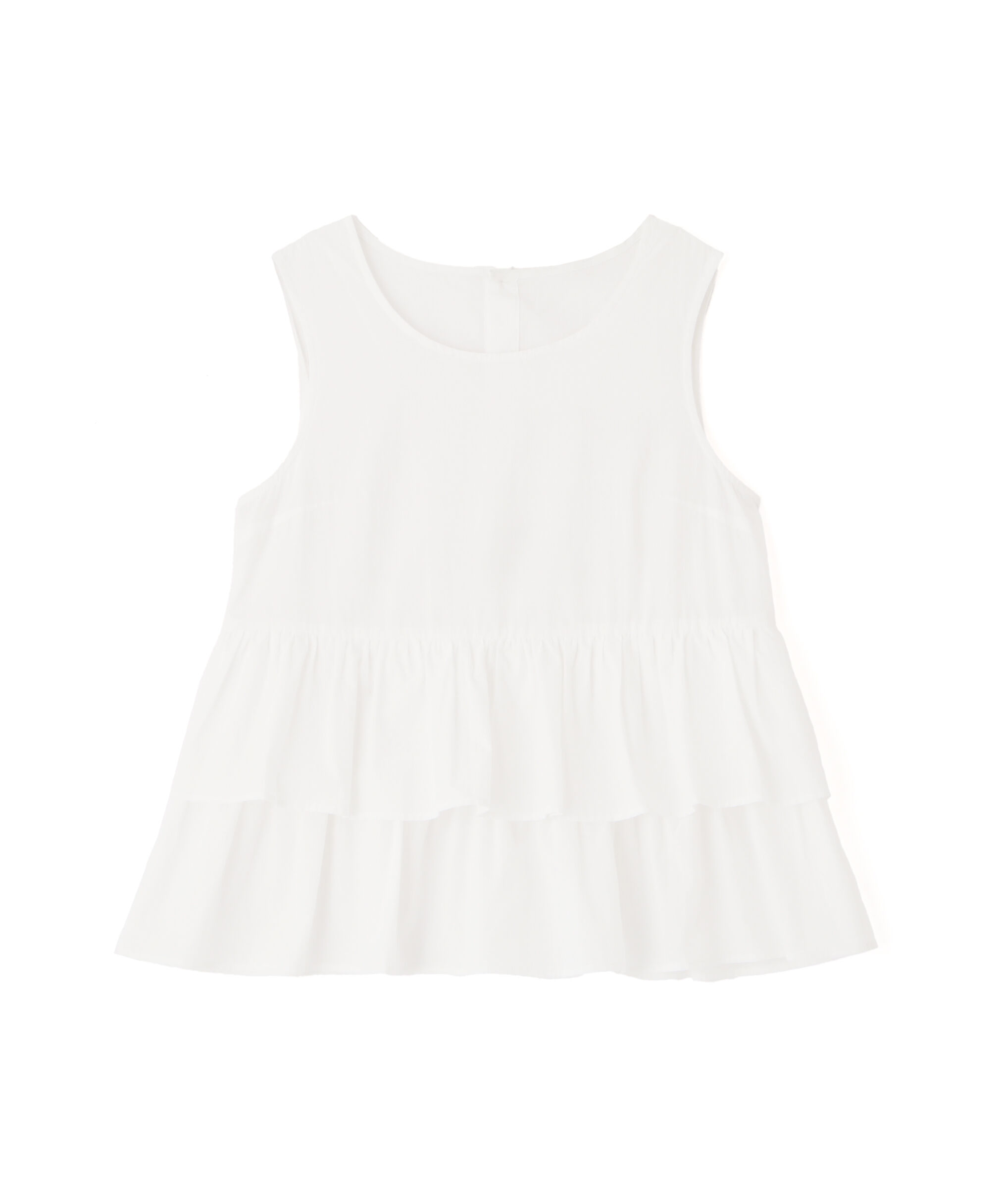  「シアーノースリーブティアードブラウス」|シャツ・ブラウス|