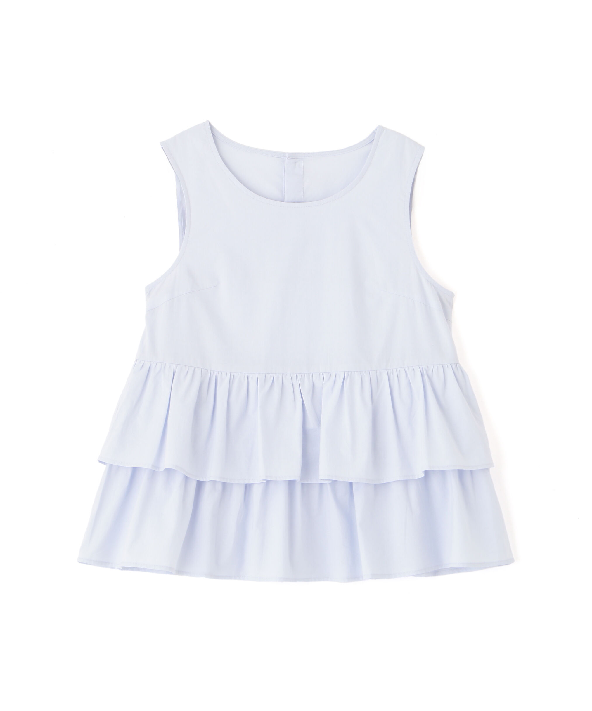  「シアーノースリーブティアードブラウス」|シャツ・ブラウス|