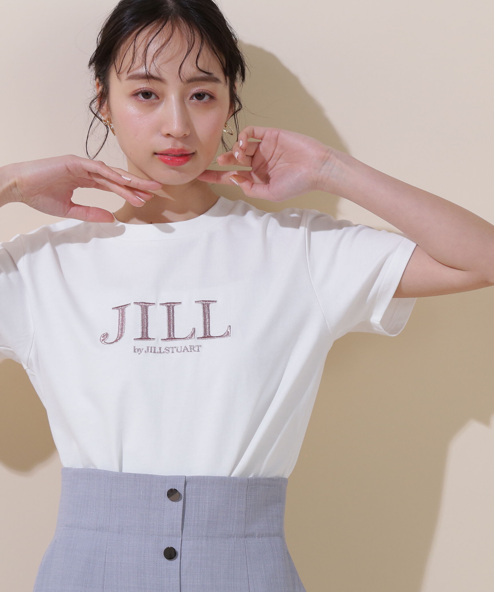  「オーガニック刺繍ロゴTシャツ　」|Tシャツ・カットソー|