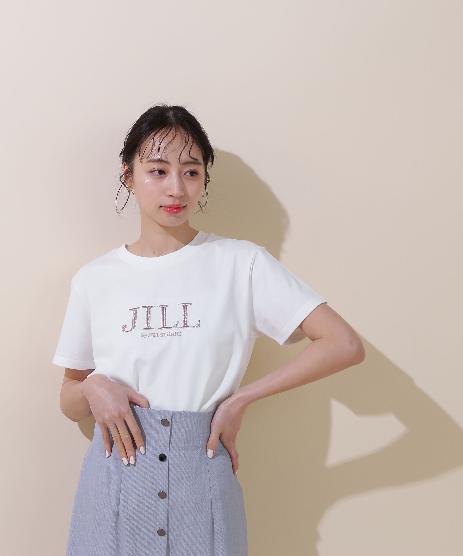  「オーガニック刺繍ロゴTシャツ　」|Tシャツ・カットソー|