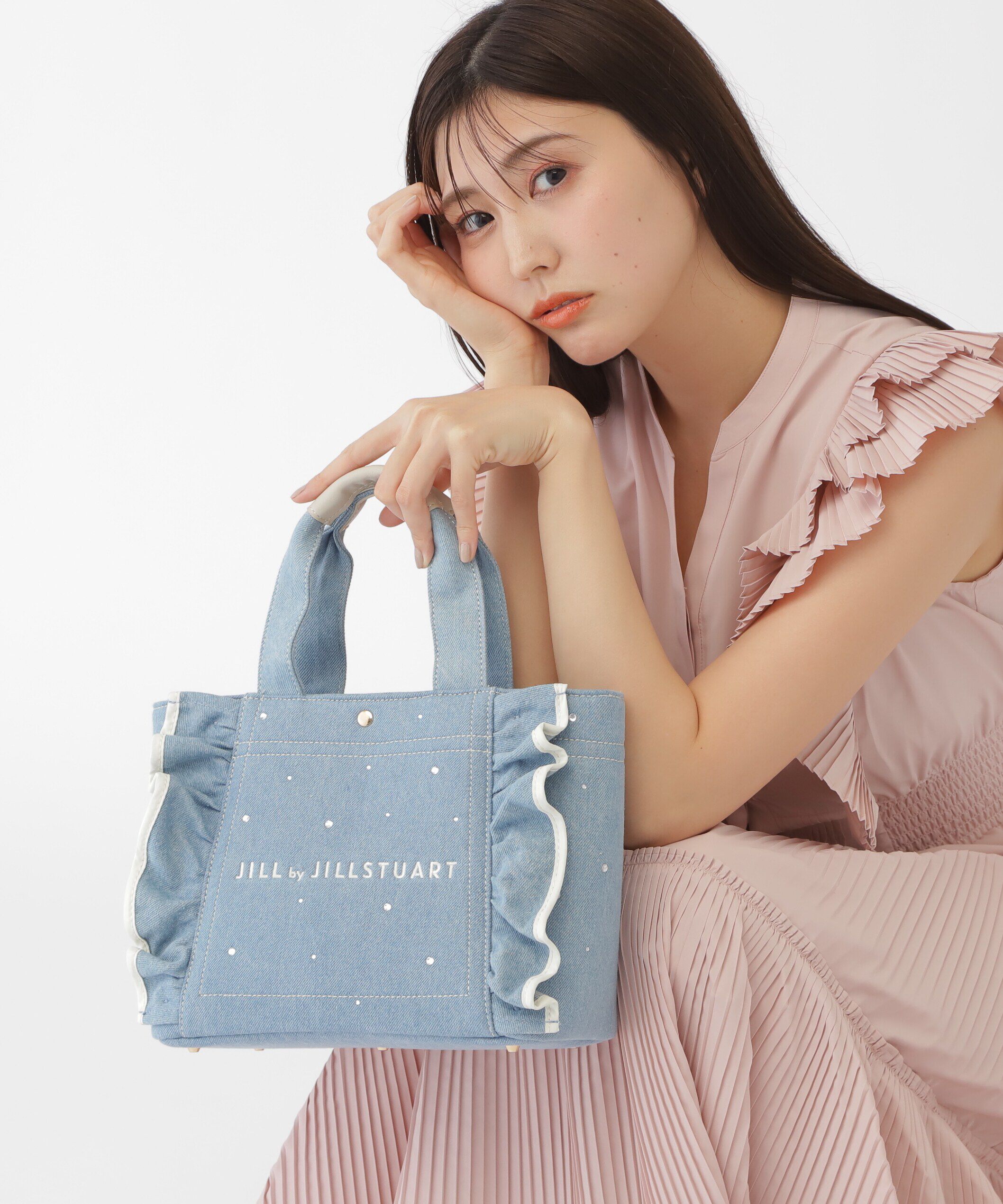  「WEB限定：ビジューフリルトート　」|その他|