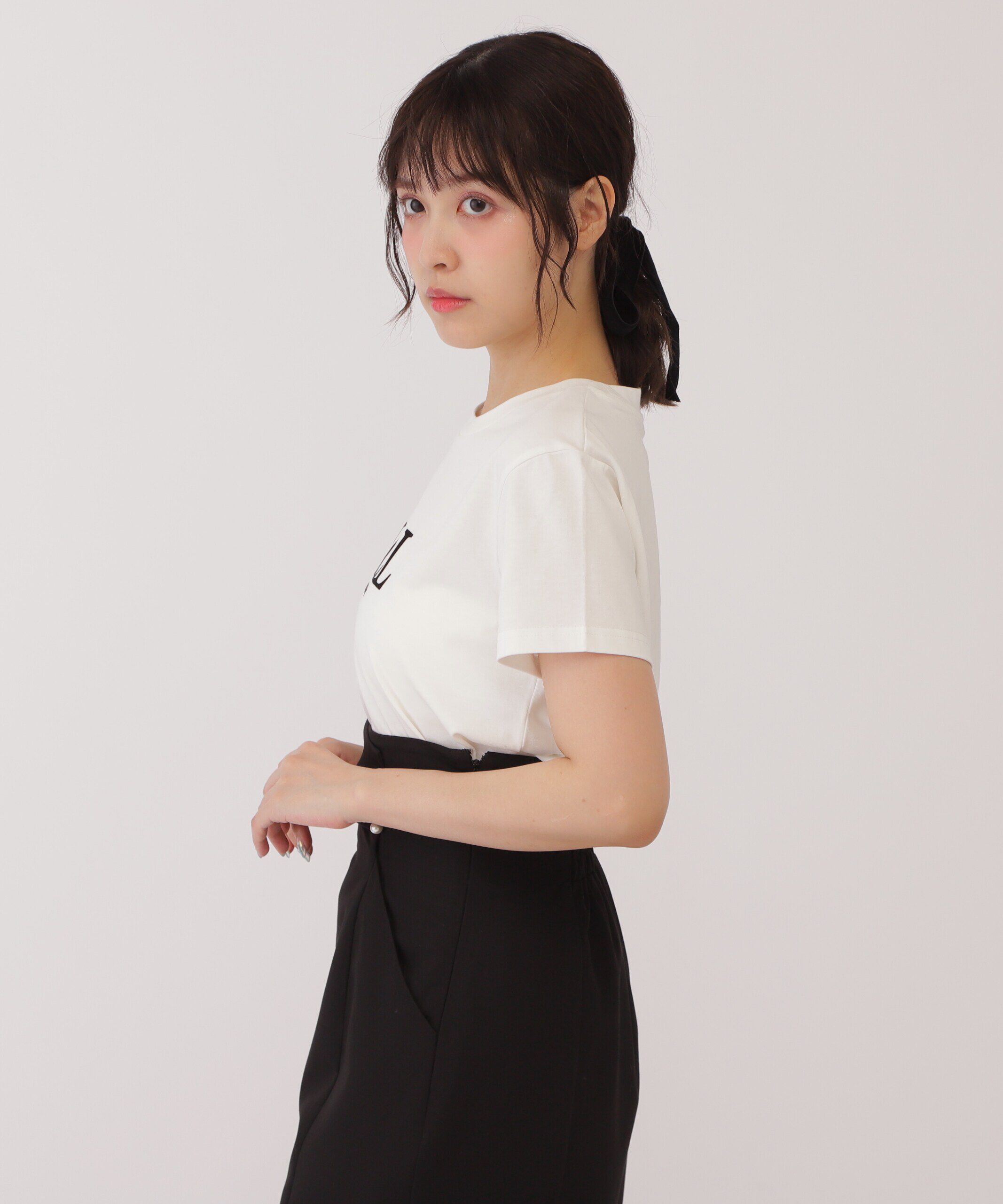  「オーガニックコットンフロッキーロゴTシャツ」|Tシャツ・カットソー|