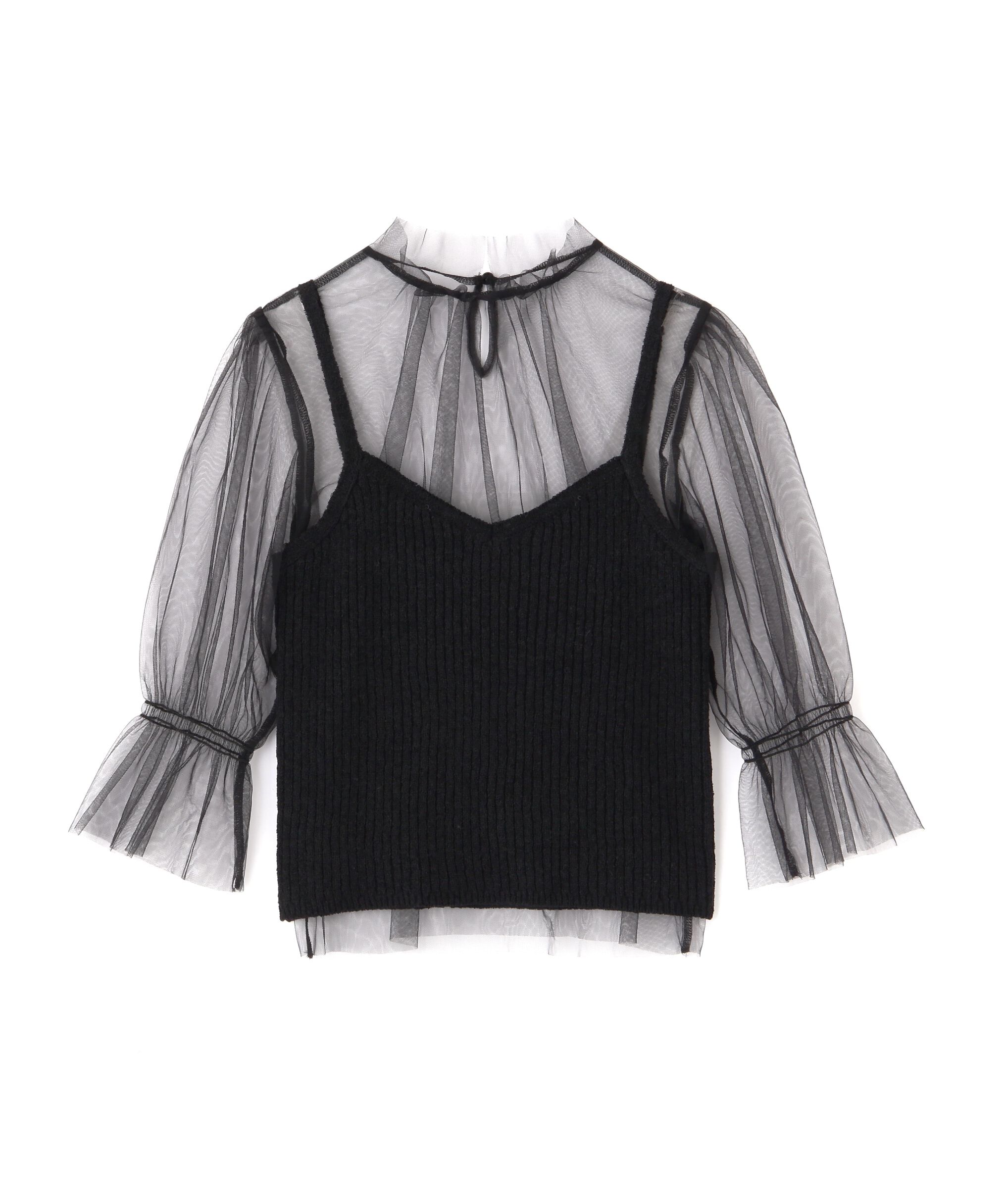 PROPORTION BODY DRESSING「チュールトップス&times;ニットビスチェ」|ニット・セーター|
