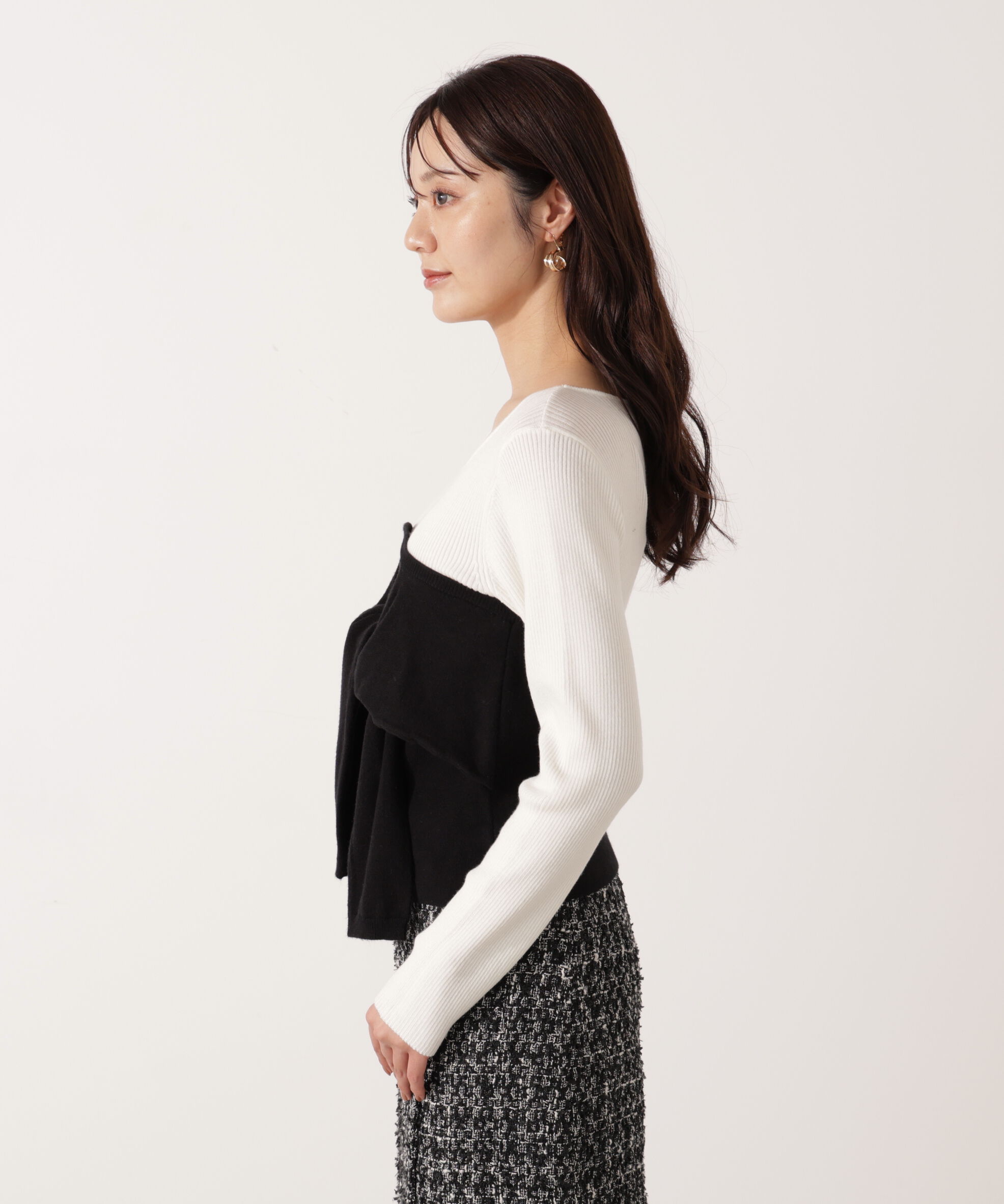 PROPORTION BODY DRESSING「レイヤード風ニット」|ニット・セーター|