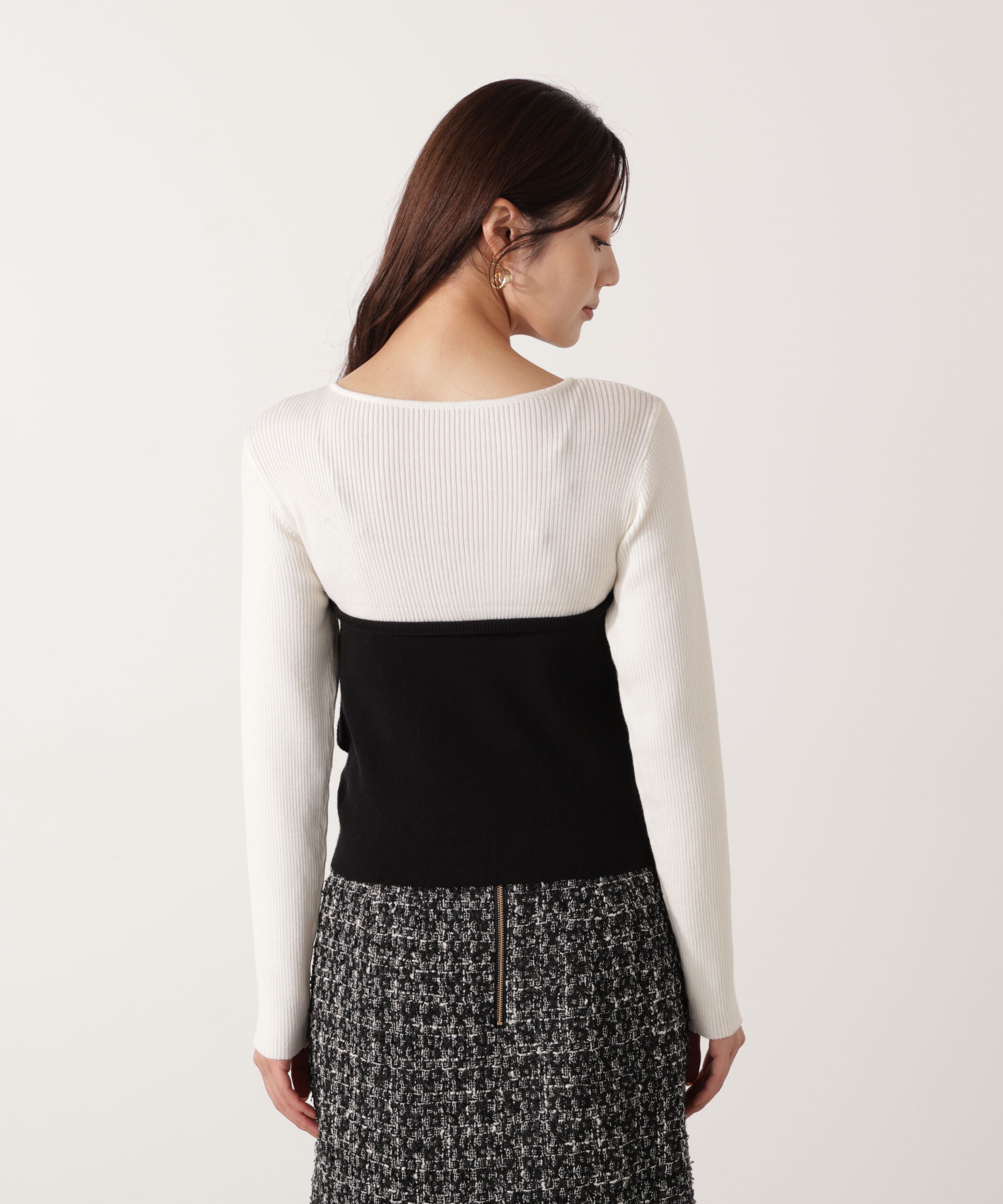 PROPORTION BODY DRESSING「レイヤード風ニット」|ニット・セーター|