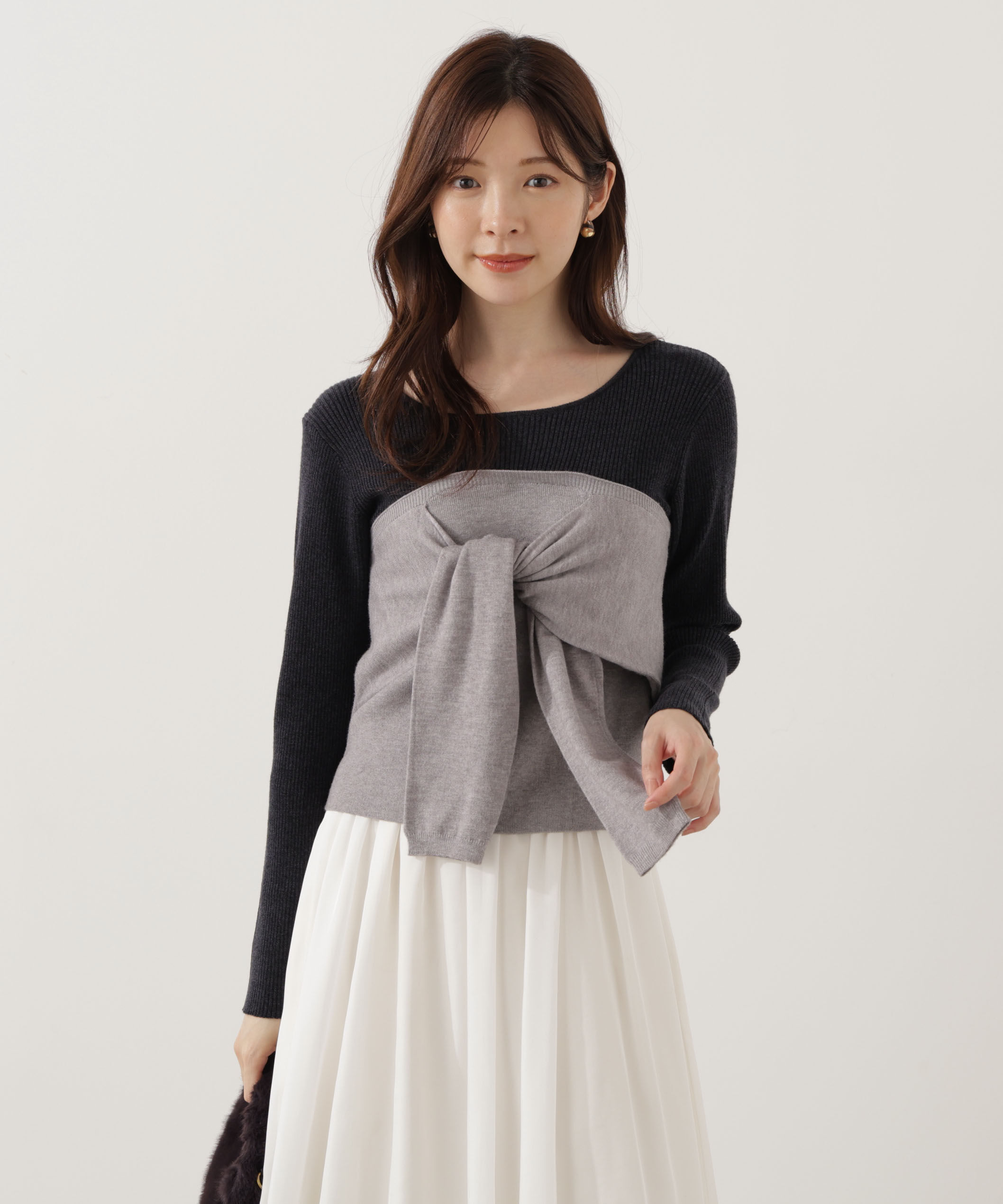 PROPORTION BODY DRESSING「レイヤード風ニット」|ニット・セーター|