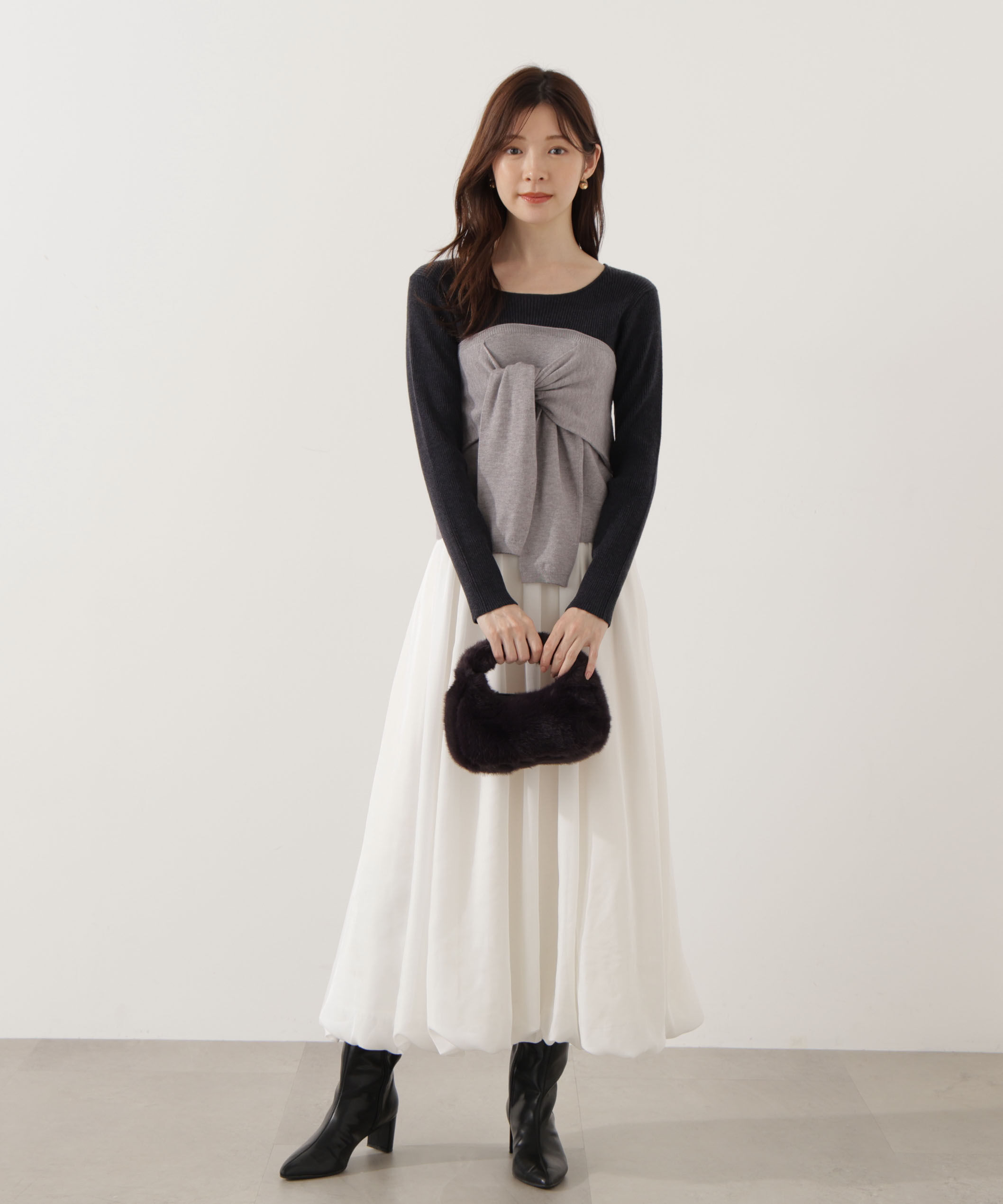 PROPORTION BODY DRESSING「レイヤード風ニット」|ニット・セーター|