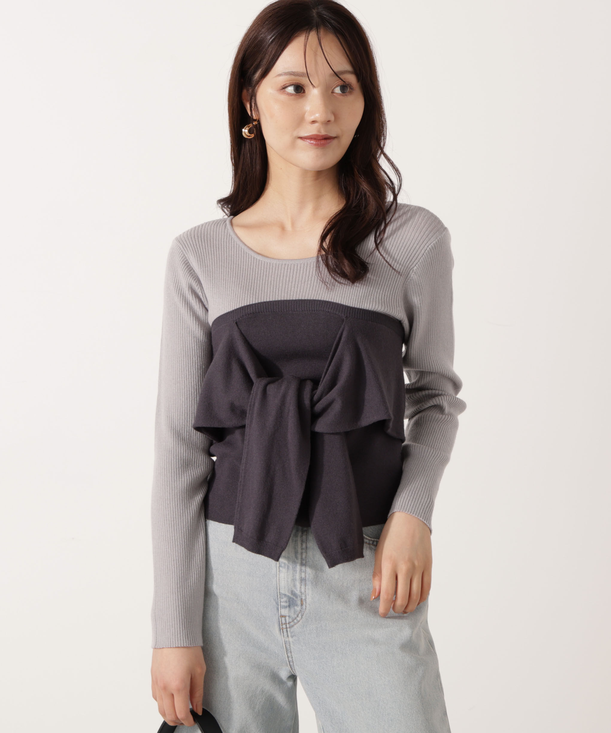 PROPORTION BODY DRESSING「レイヤード風ニット」|ニット・セーター|