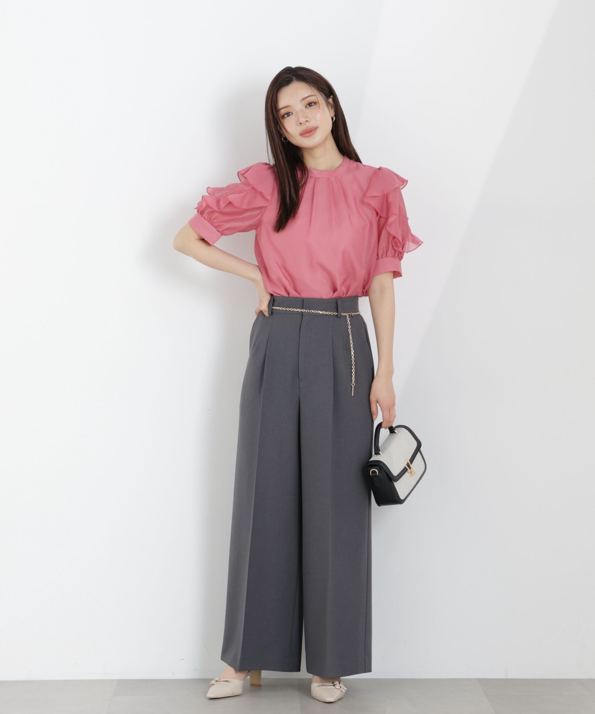 PROPORTION BODY DRESSING「チェーン付きワイドパンツ　26SS」|その他|