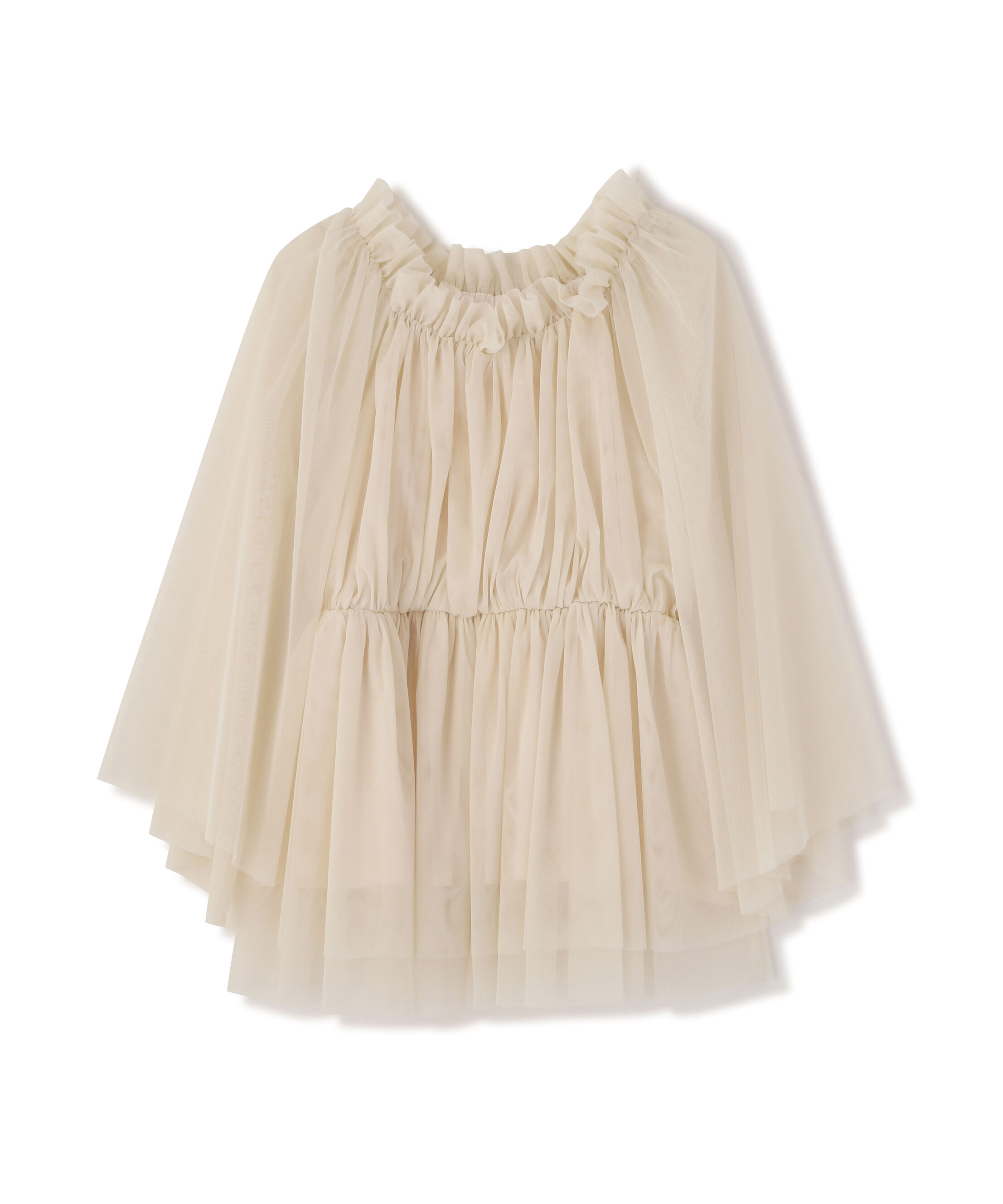 PROPORTION BODY DRESSING「＜明日香さんコラボ＞チュールスリーブフレアブラウス　26SS」|シャツ・ブラウス|