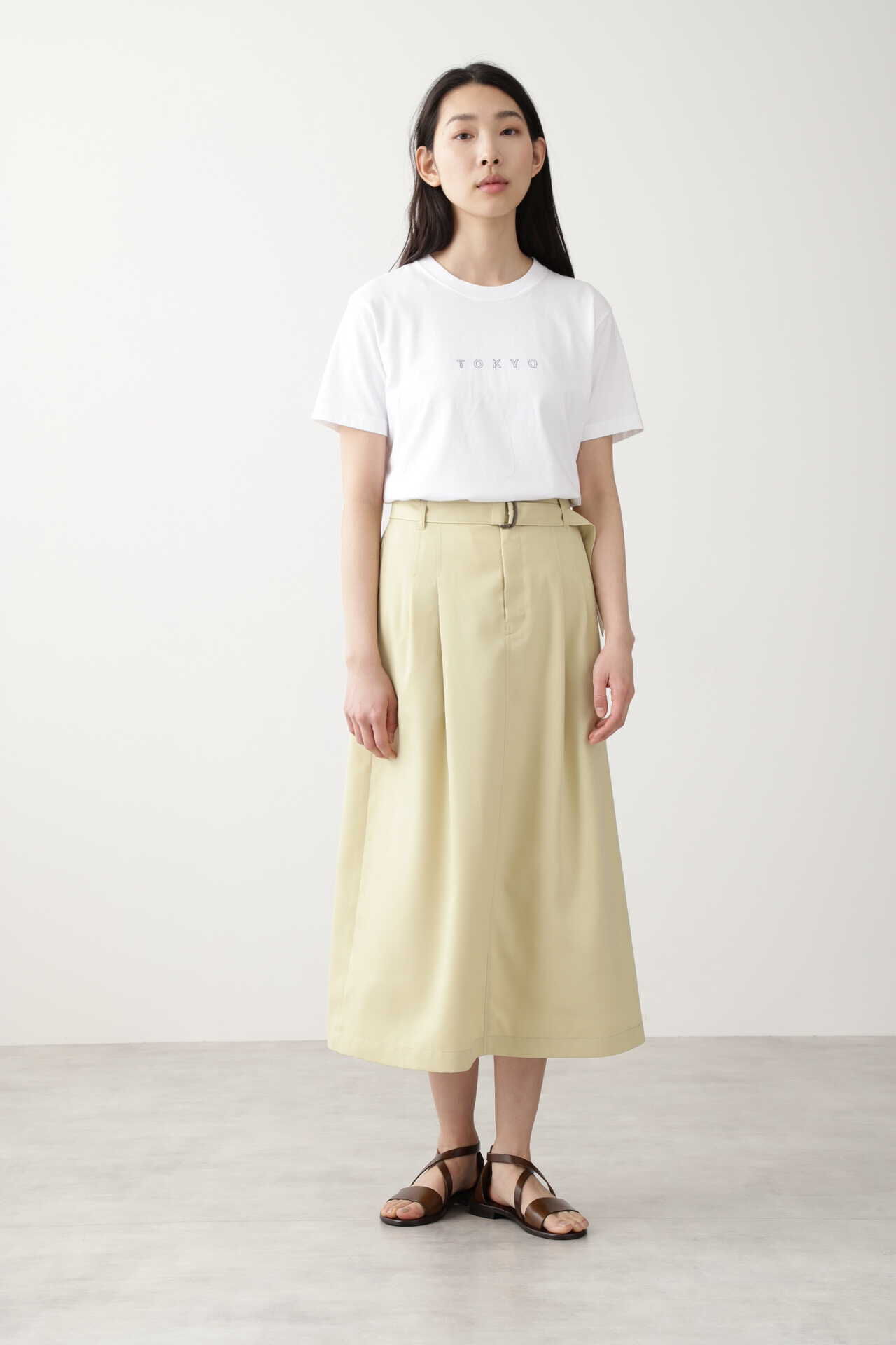  「◆リサイクルポリエステルツイルスカート」|スカート|