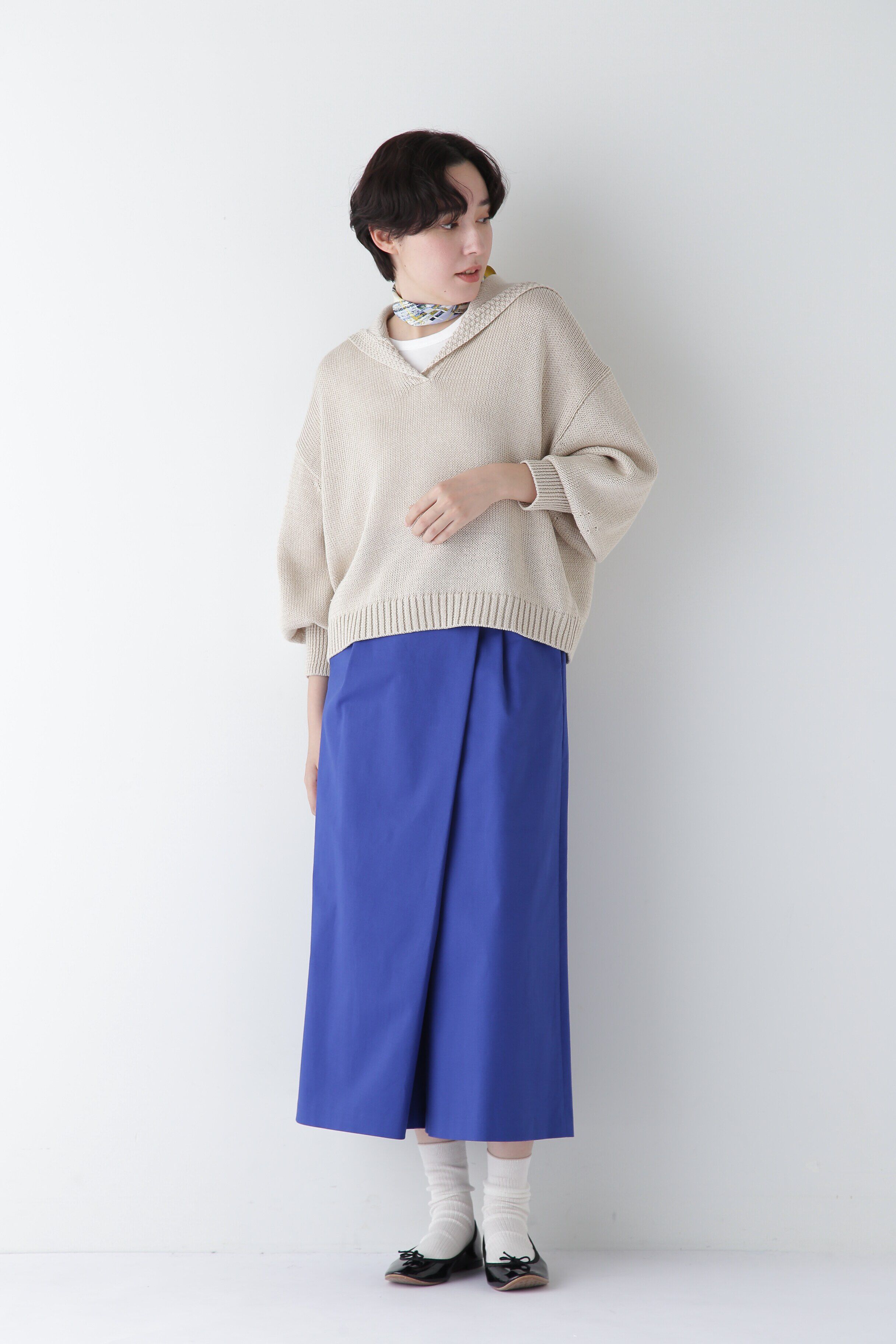  「◆【ウォッシャブル】ギマコットンセーラーカラープルオーバー」|ニット・セーター|