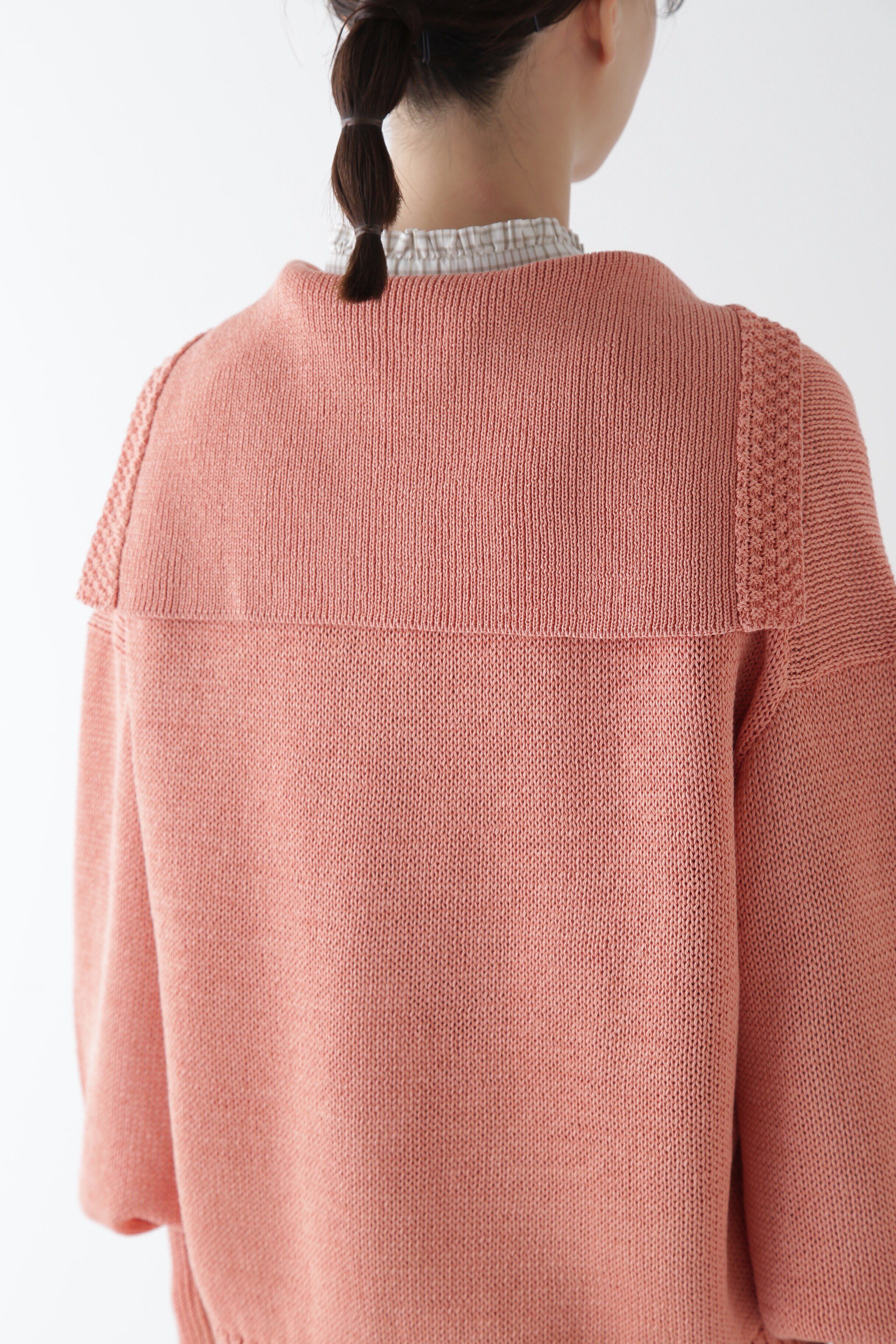  「◆【ウォッシャブル】ギマコットンセーラーカラープルオーバー」|ニット・セーター|