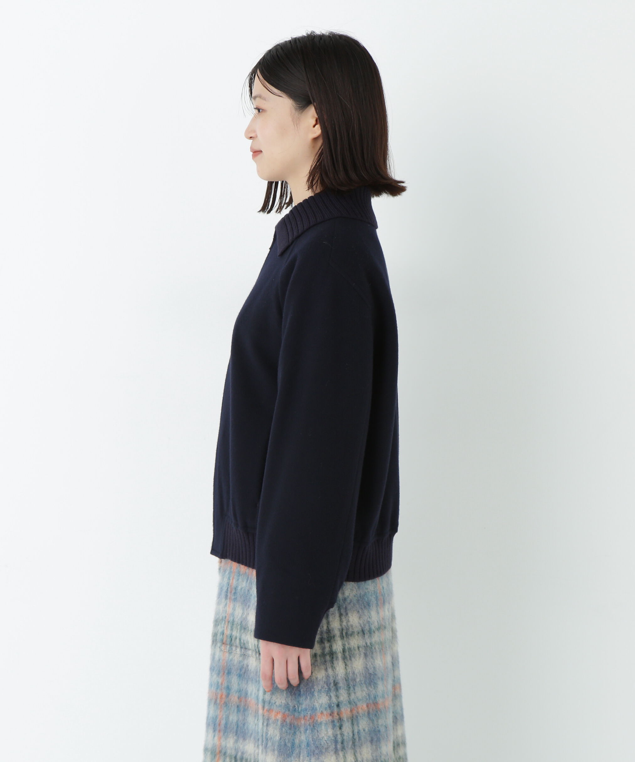  「Ｗメルトンショートジップブルゾン」|ブルゾン・スタジャン|