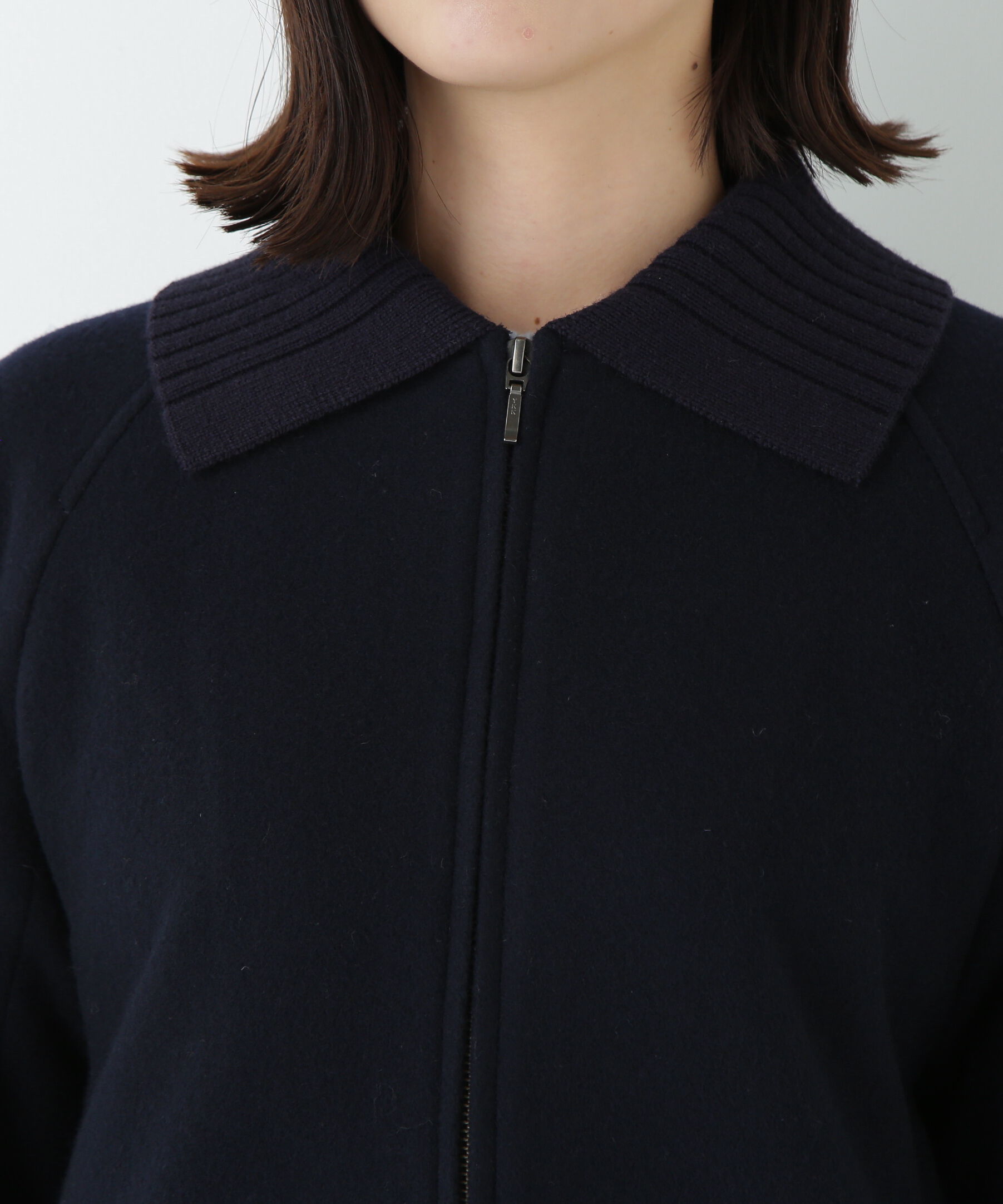  「Ｗメルトンショートジップブルゾン」|ブルゾン・スタジャン|