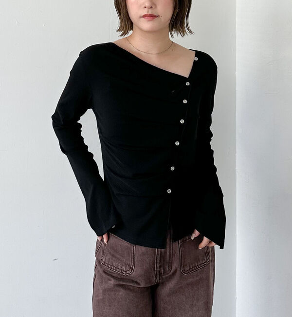 archives「２ｗａｙアシメボタンカットＴＯＰＳ」|Tシャツ・カットソー|