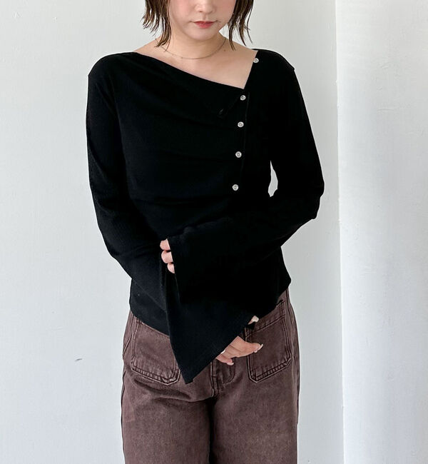 archives「２ｗａｙアシメボタンカットＴＯＰＳ」|Tシャツ・カットソー|