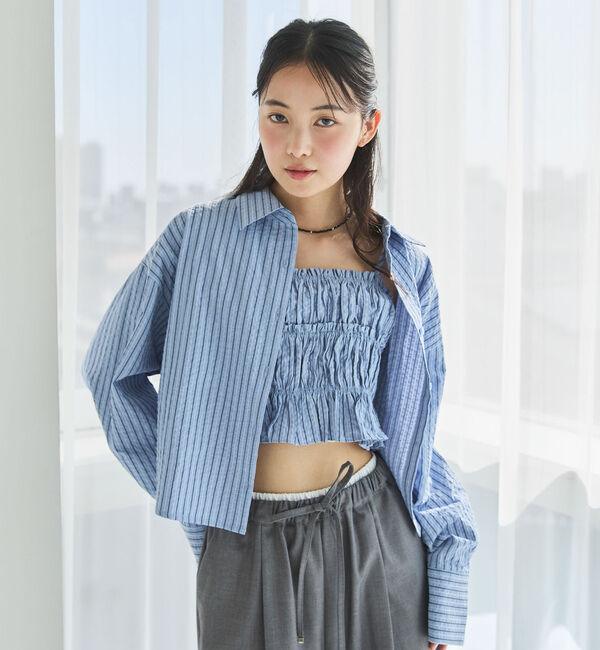 archives「ストライプシャツＳＥＴ」|カーディガン|