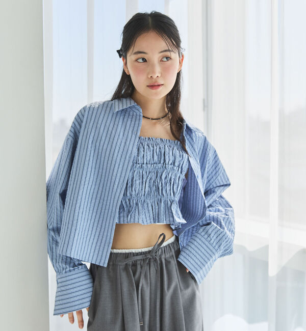 archives「ストライプシャツＳＥＴ」|カーディガン|