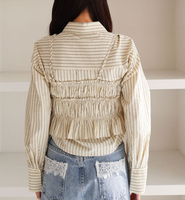 archives「ストライプシャツＳＥＴ」|カーディガン|