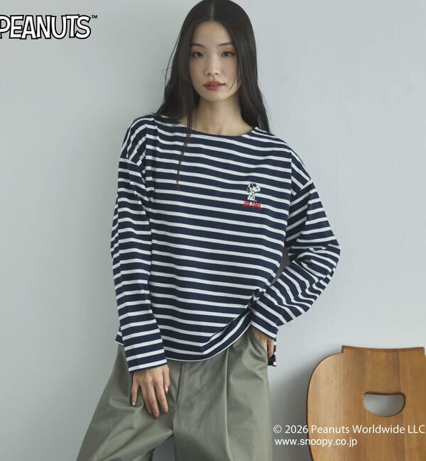 Doux archives「ＳＮＯＯＰＹコラボＬ／Ｓ　Ｔｅｅ」|Tシャツ・カットソー|NAVY/WHITE